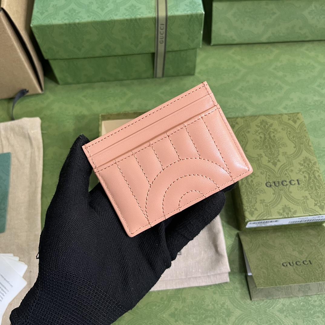 Gucci GG Marmont Matelassé Card Case(10-7cm) - PerfectKickZ