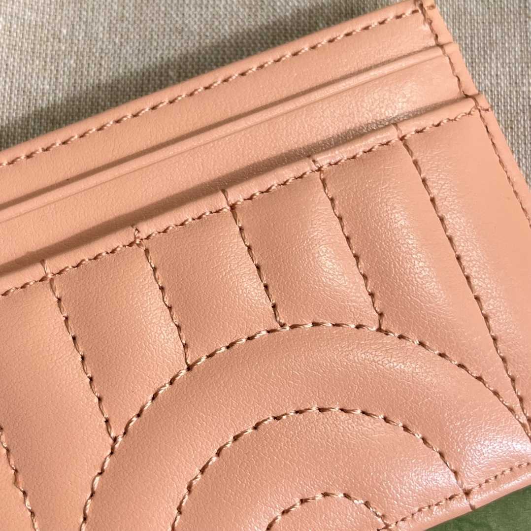 Gucci GG Marmont Matelassé Card Case(10-7cm) - PerfectKickZ