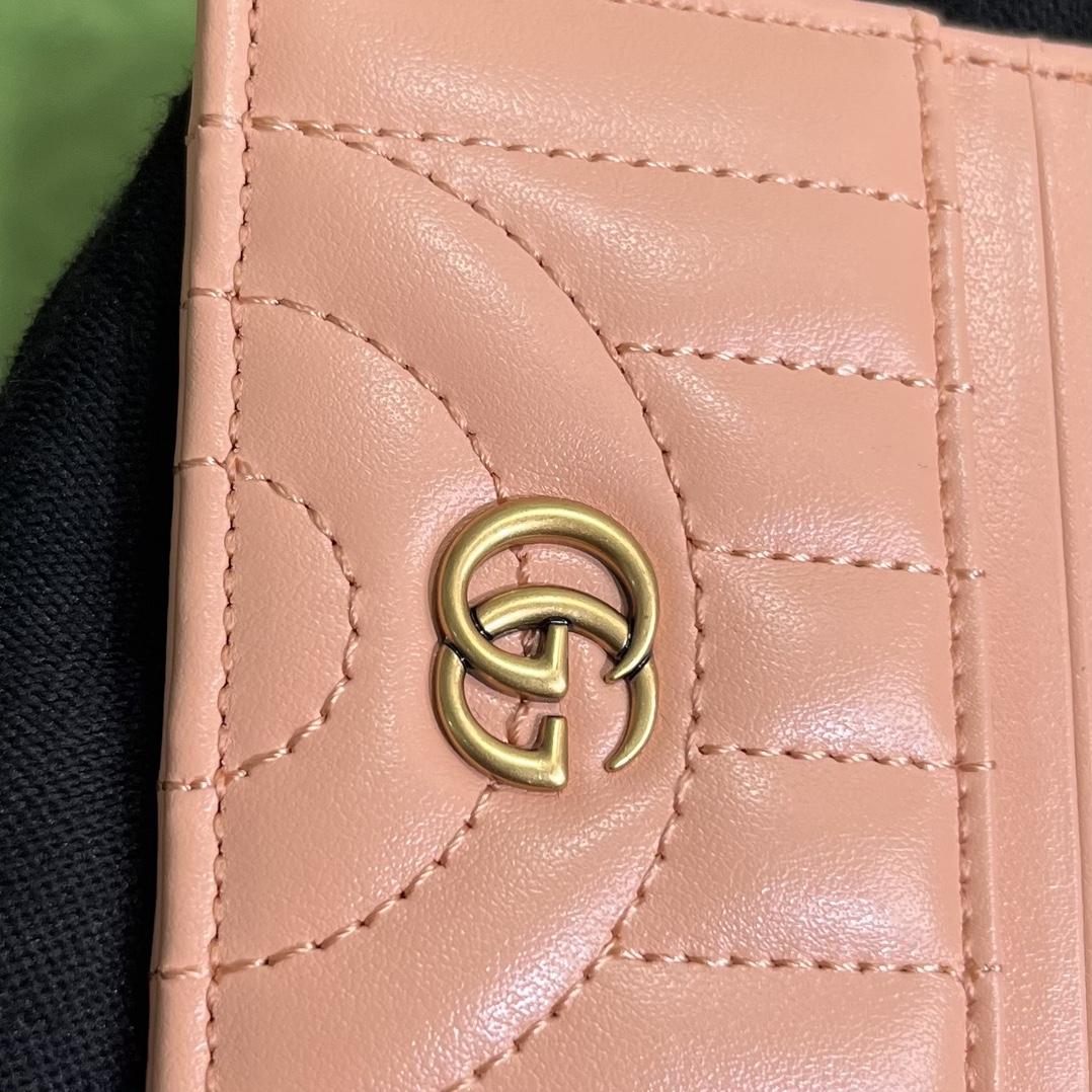 Gucci GG Marmont Matelassé Card Case(10-7cm) - PerfectKickZ