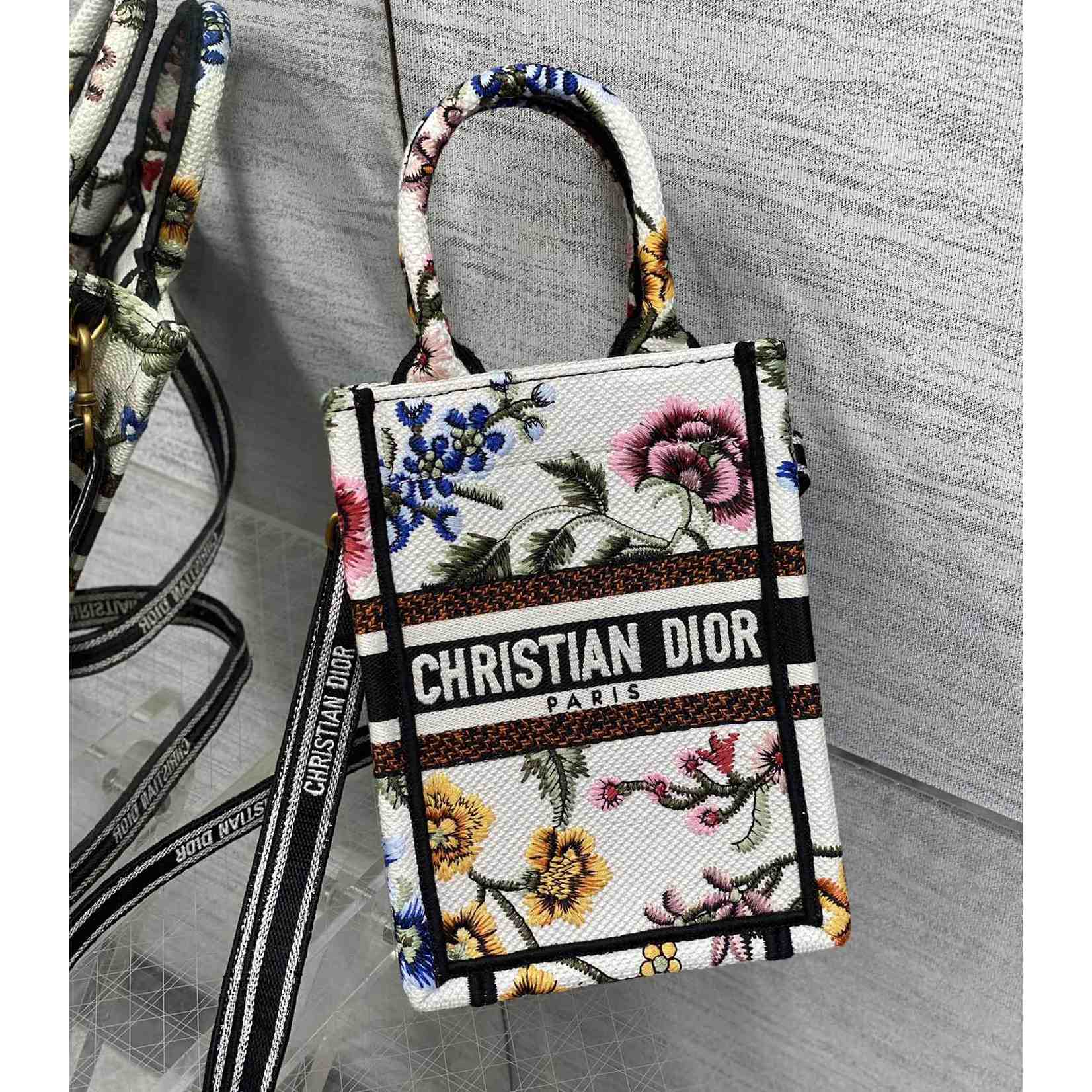 Dior Mini Dior Book Tote Phone Bag - PerfectKickZ