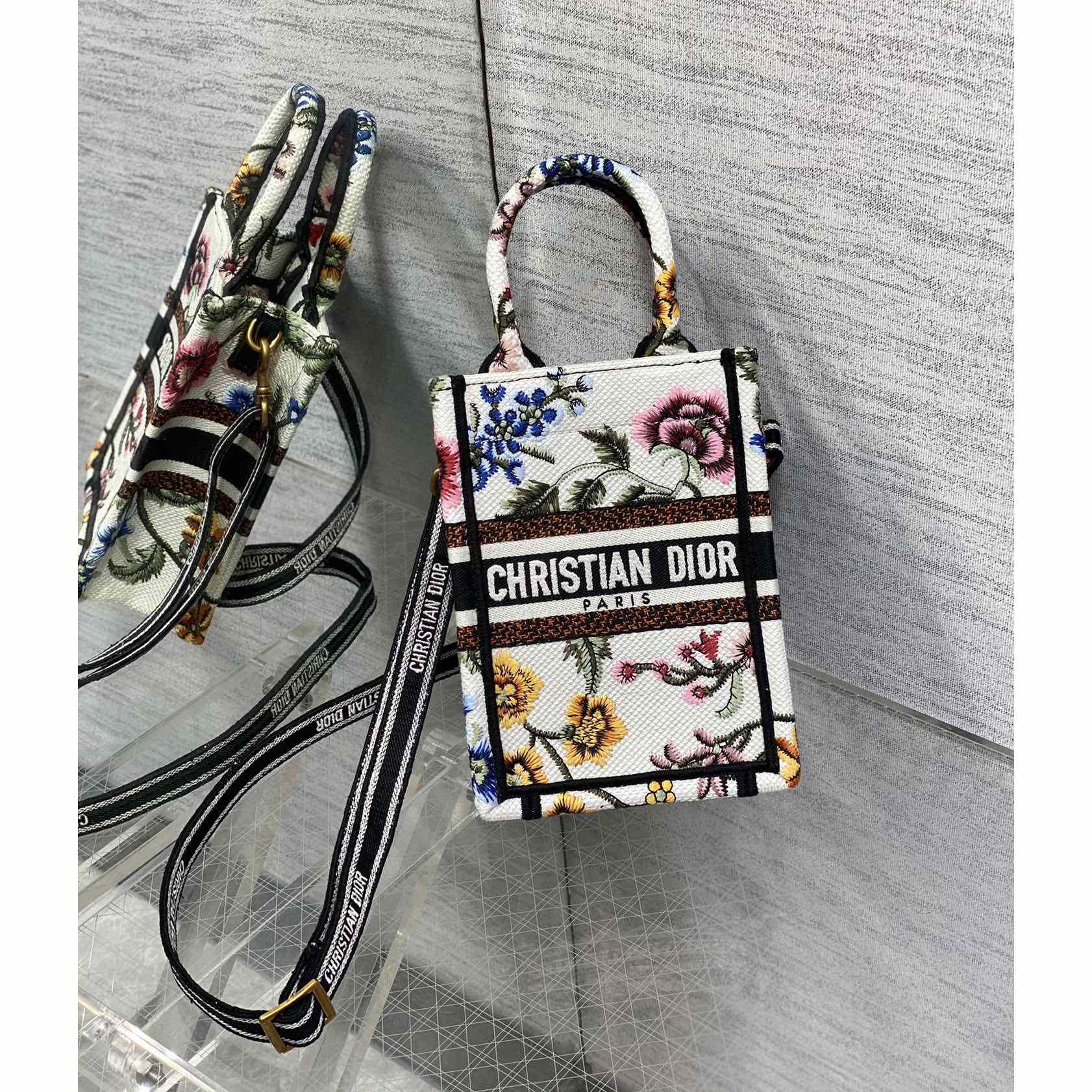 Dior Mini Dior Book Tote Phone Bag - PerfectKickZ