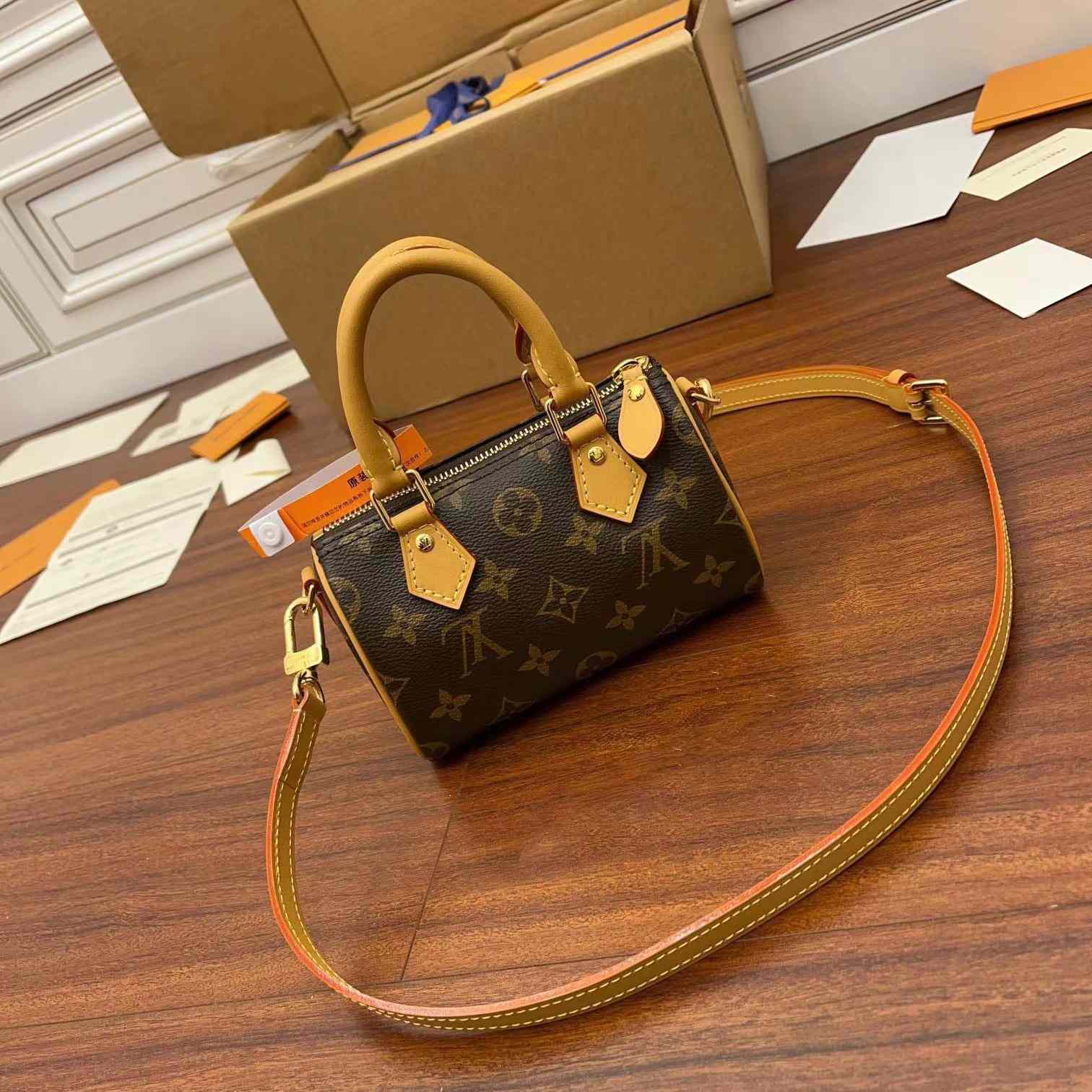 Louis Vuitton Monogram Nano Speedy Bandouliere   M81085 - PerfectKickZ
