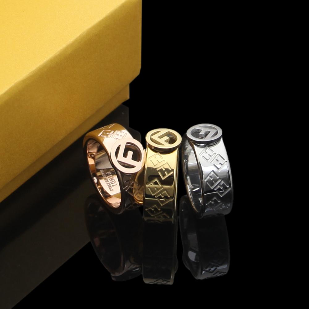 Fendi Initial Brass Ring - PerfectKickZ