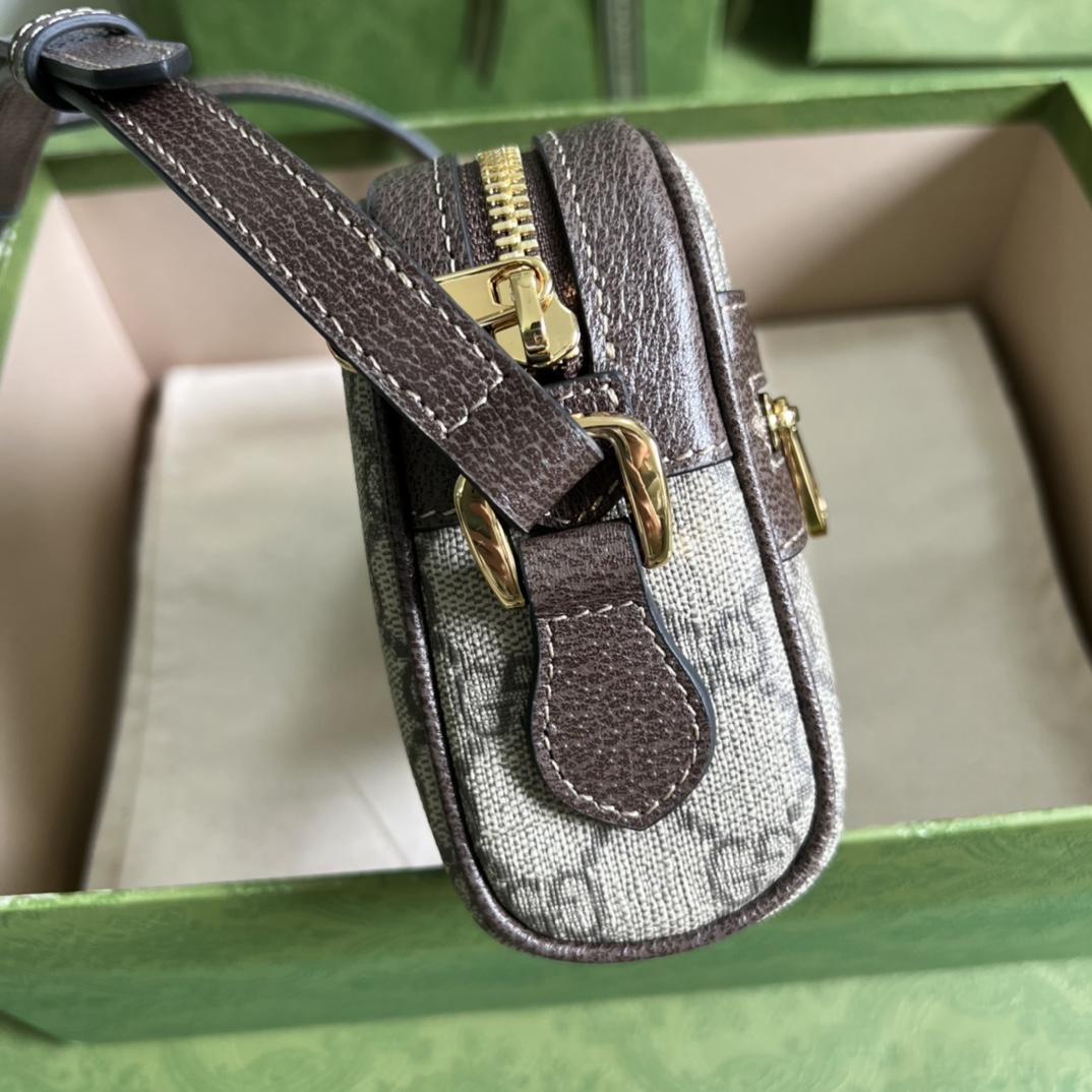 Gucci Ophidia GG Supreme Mini Bag(17.5-12-5.5cm) - PerfectKickZ