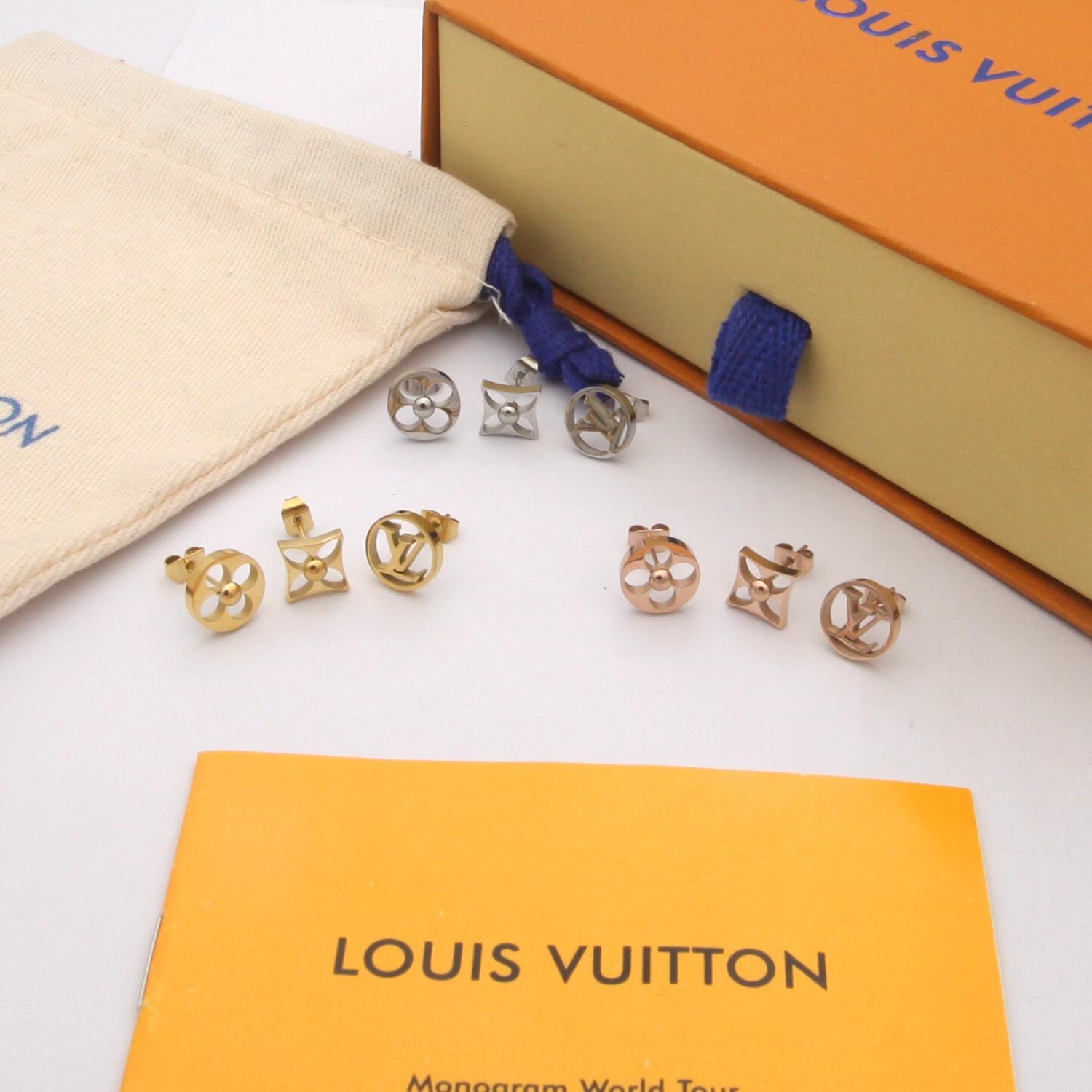 Louis Vuitton Crazy in Lock Earrings Set   M00395 - PerfectKickZ