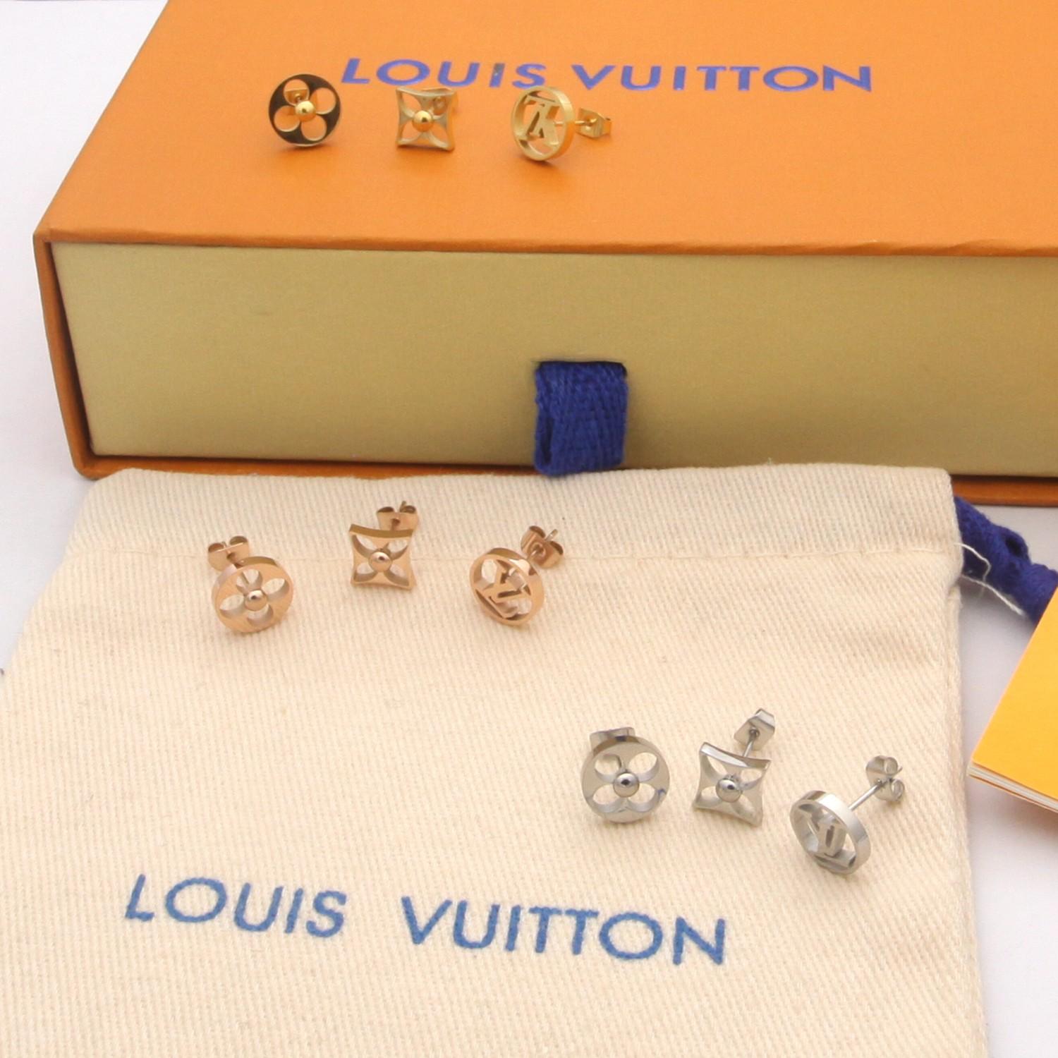 Louis Vuitton Crazy in Lock Earrings Set   M00395 - PerfectKickZ