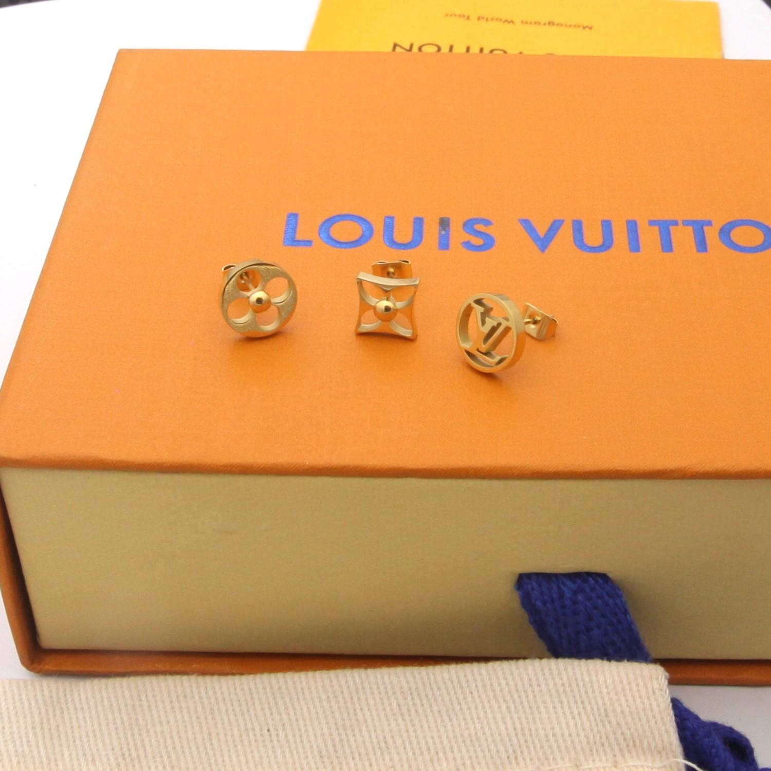 Louis Vuitton Crazy in Lock Earrings Set   M00395 - PerfectKickZ