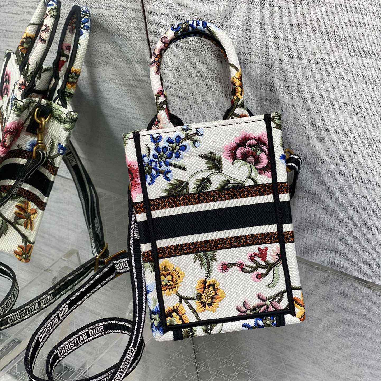 Dior Mini Dior Book Tote Phone Bag - PerfectKickZ