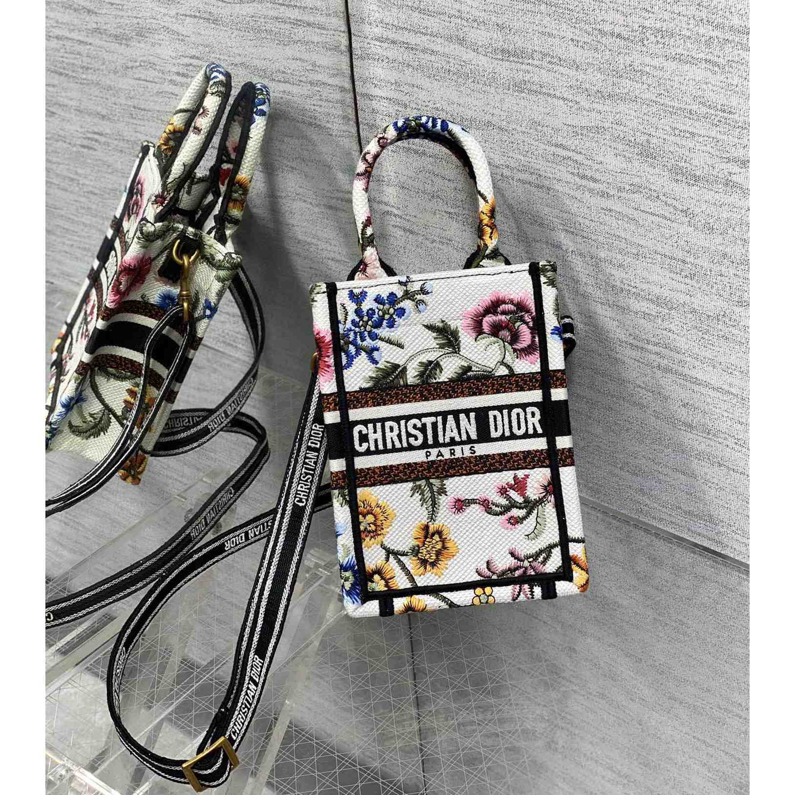 Dior Mini Dior Book Tote Phone Bag - PerfectKickZ