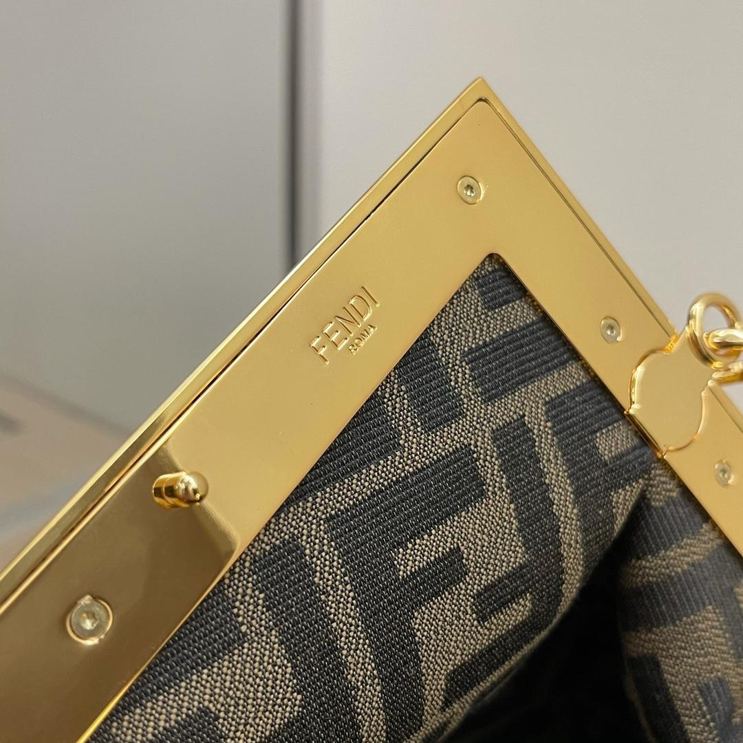 Fendi First Small Brown Leather Bag - PerfectKickZ