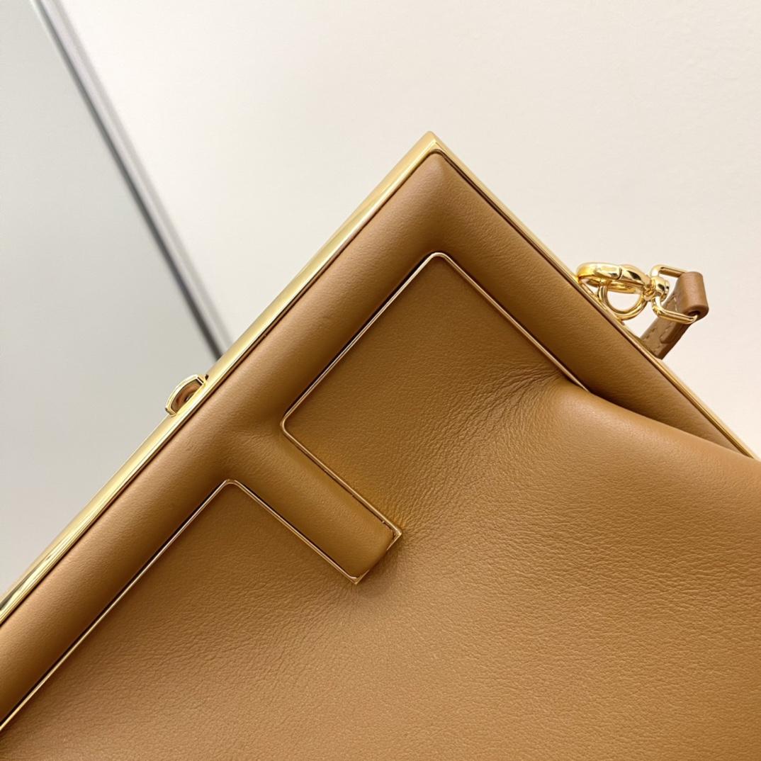 Fendi First Small Brown Leather Bag - 