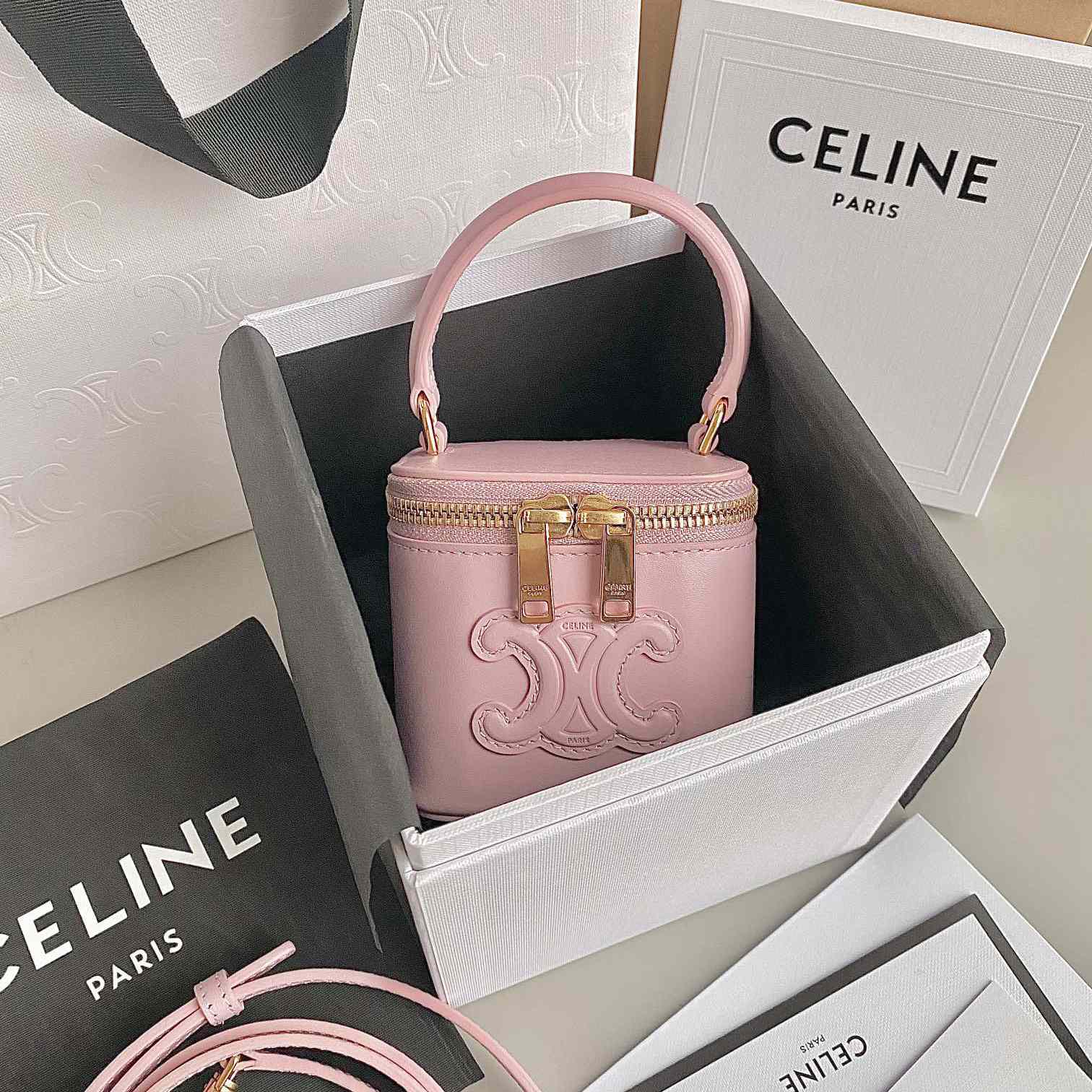 Celine Mini Vanity Case In Smooth Calfskin - PerfectKickZ