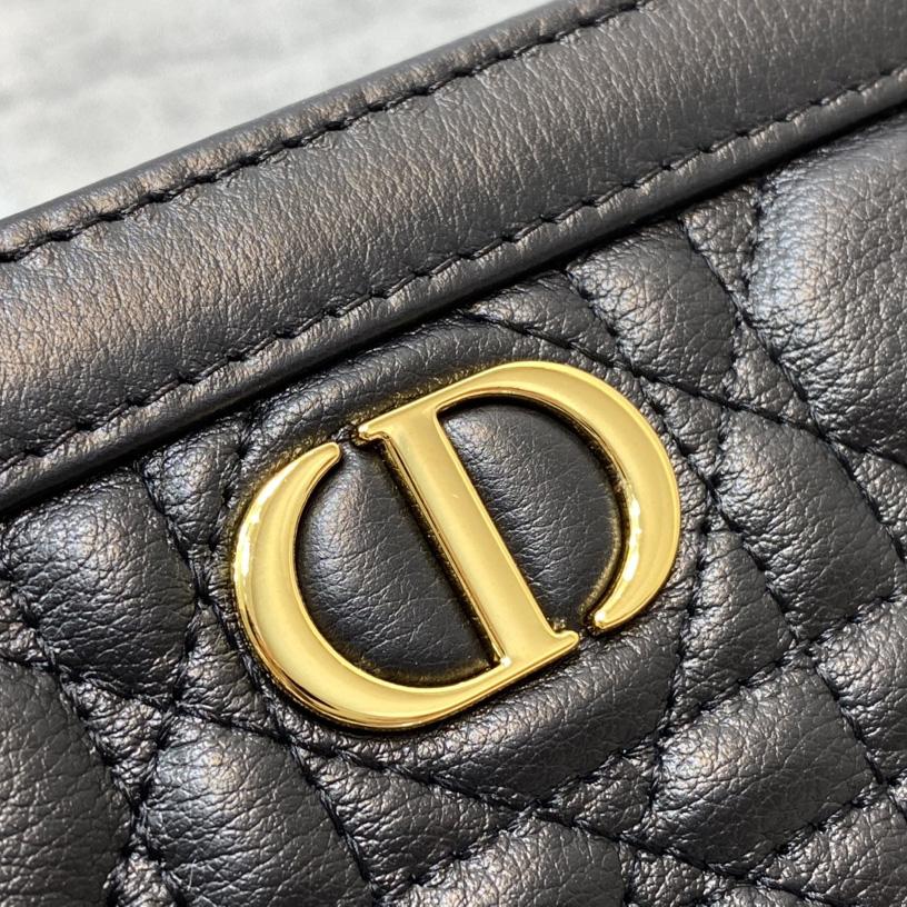 Dior Caro Zipped Pouch With Chain  - PerfectKickZ