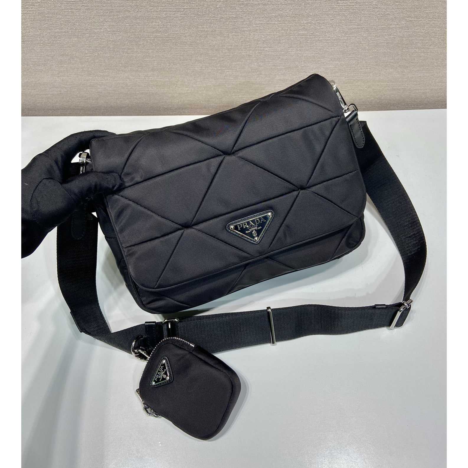 Prada Padded Re-Nylon Shoulder Bag - PerfectKickZ
