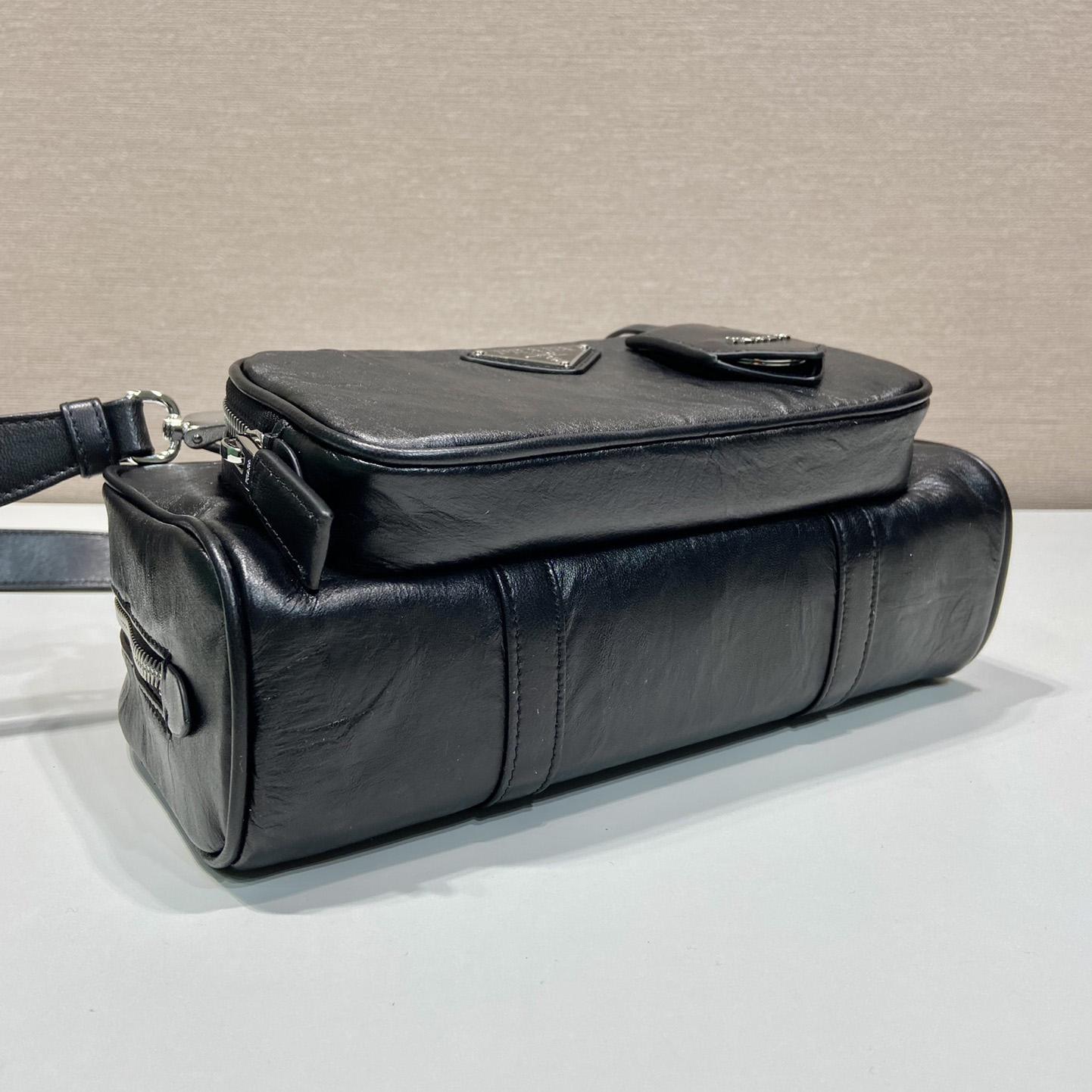 Prada Antique Nappa Leather Multi-pocket Top-handle Bag - PerfectKickZ