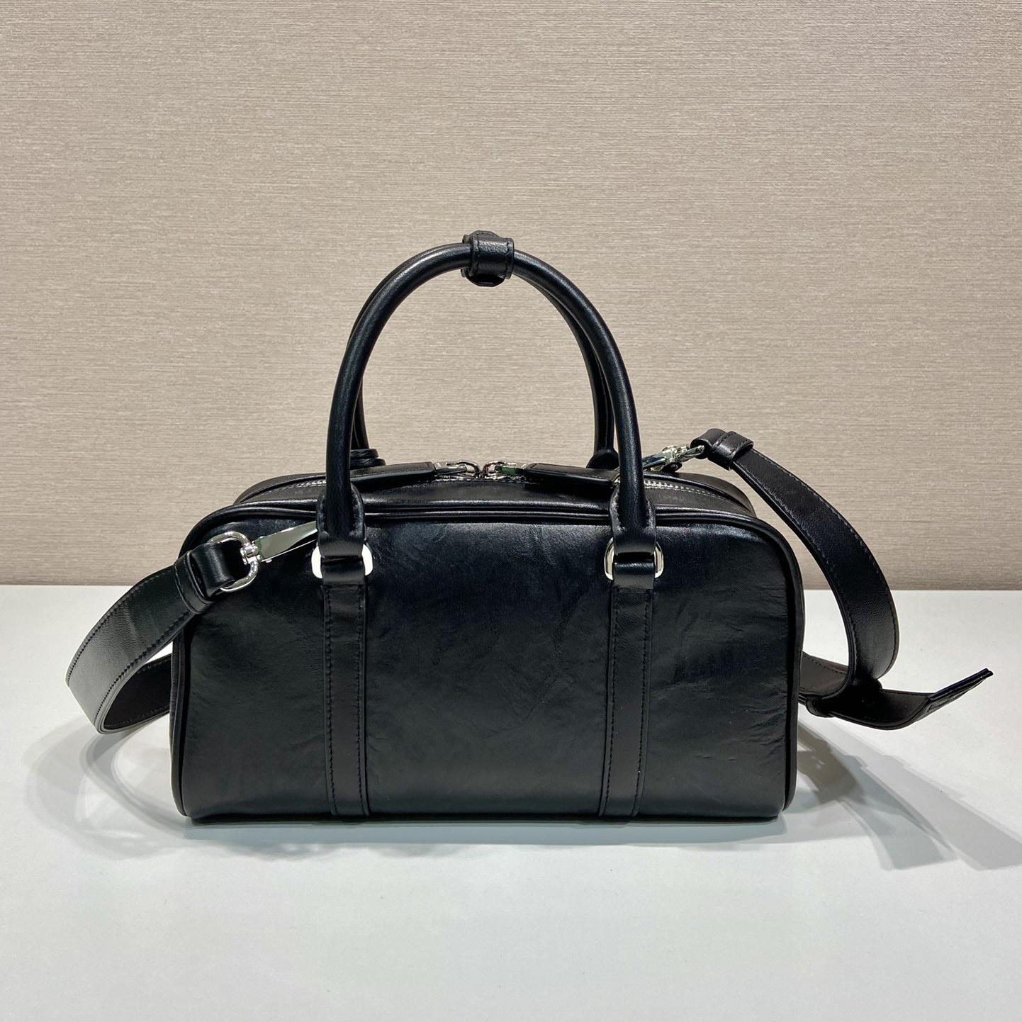 Prada Antique Nappa Leather Multi-pocket Top-handle Bag - PerfectKickZ