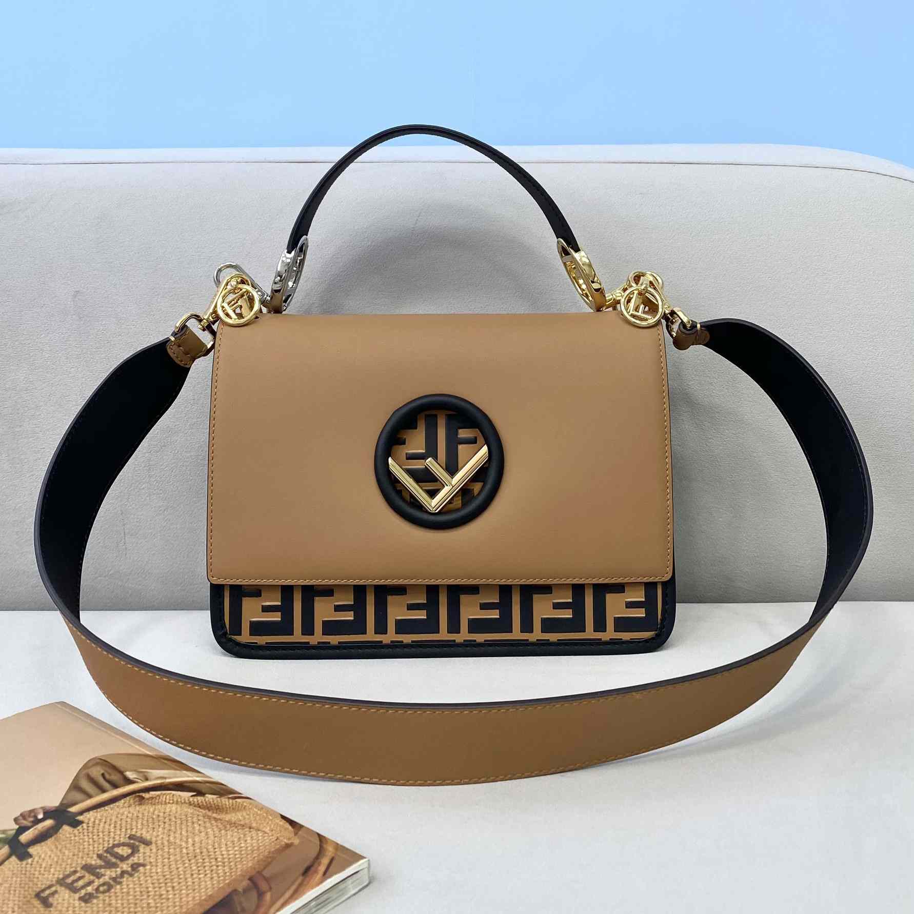 Fendi FF Logo Bottom Shoulder Bag(26cm) - PerfectKickZ