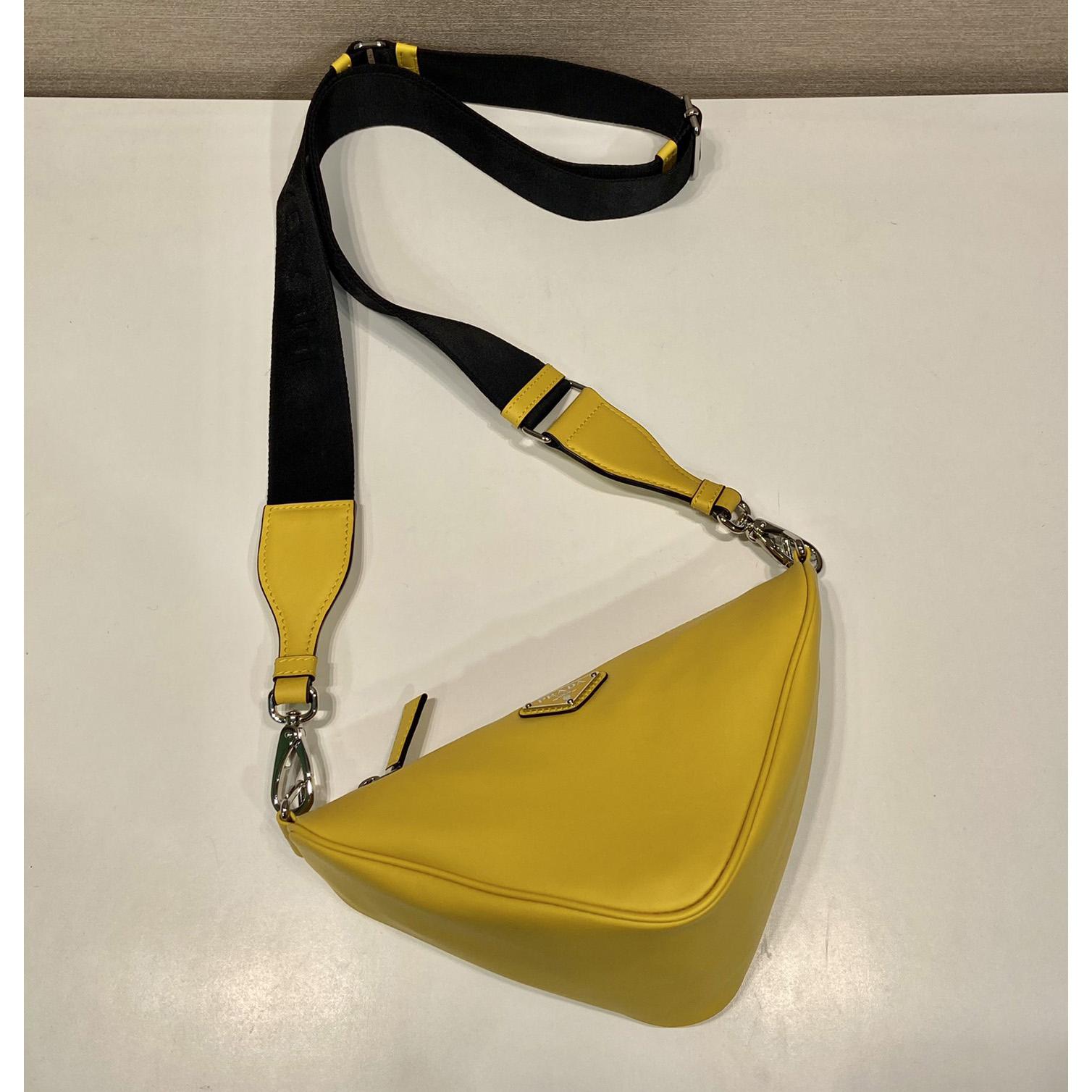 Prada Triangle Leather Bag - PerfectKickZ