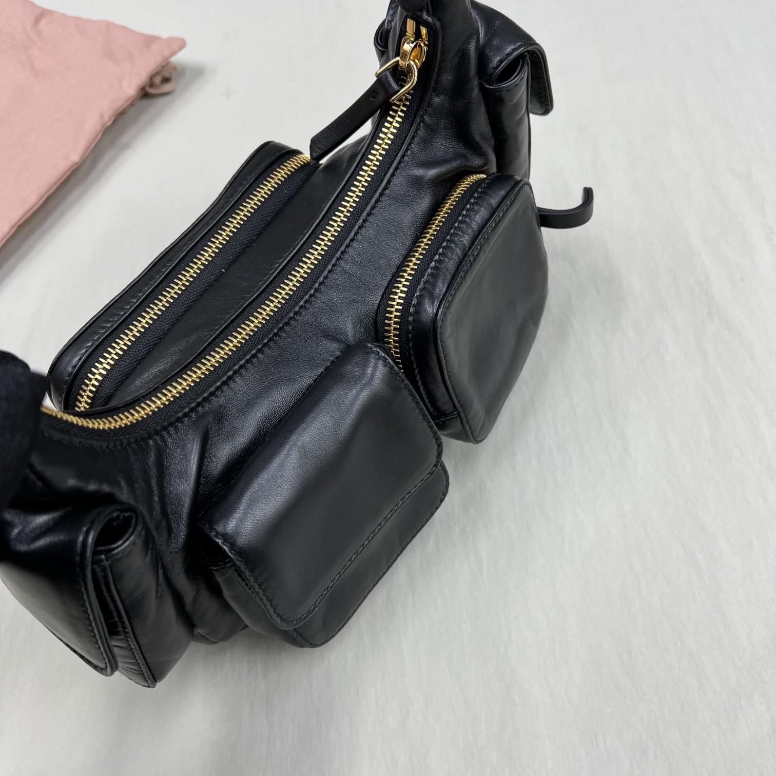 Miu Miu Nappa Leather Pocket Bag - PerfectKickZ