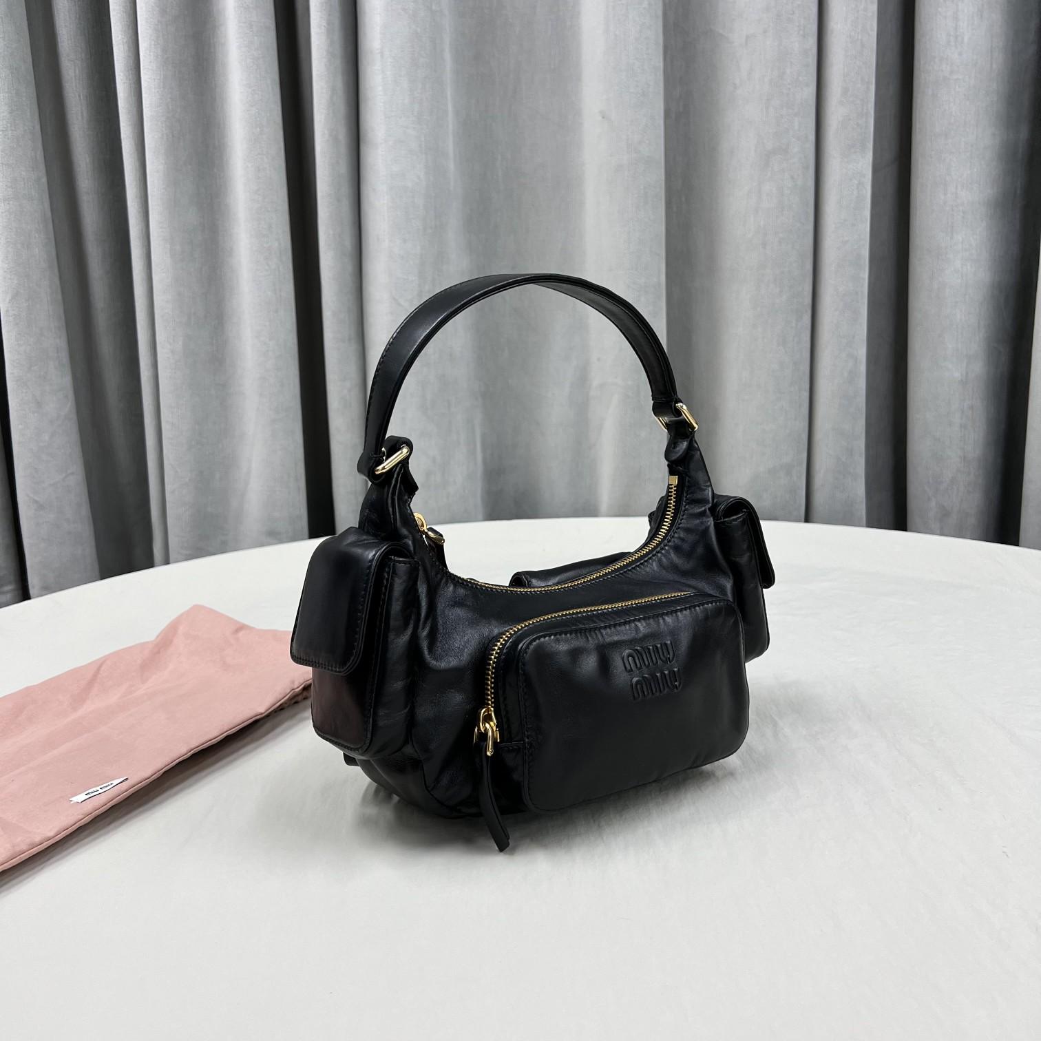 Miu Miu Nappa Leather Pocket Bag - PerfectKickZ