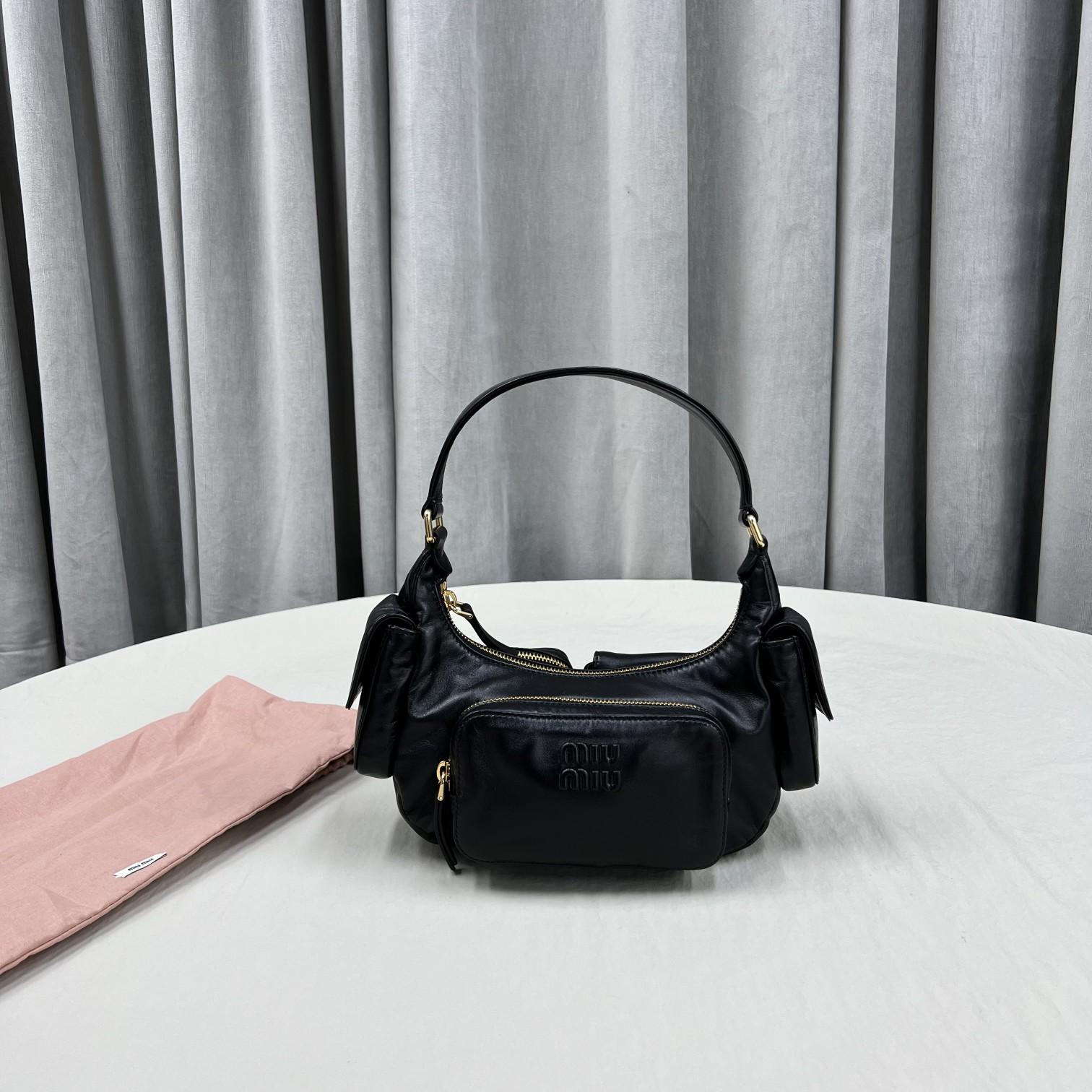 Miu Miu Nappa Leather Pocket Bag - PerfectKickZ
