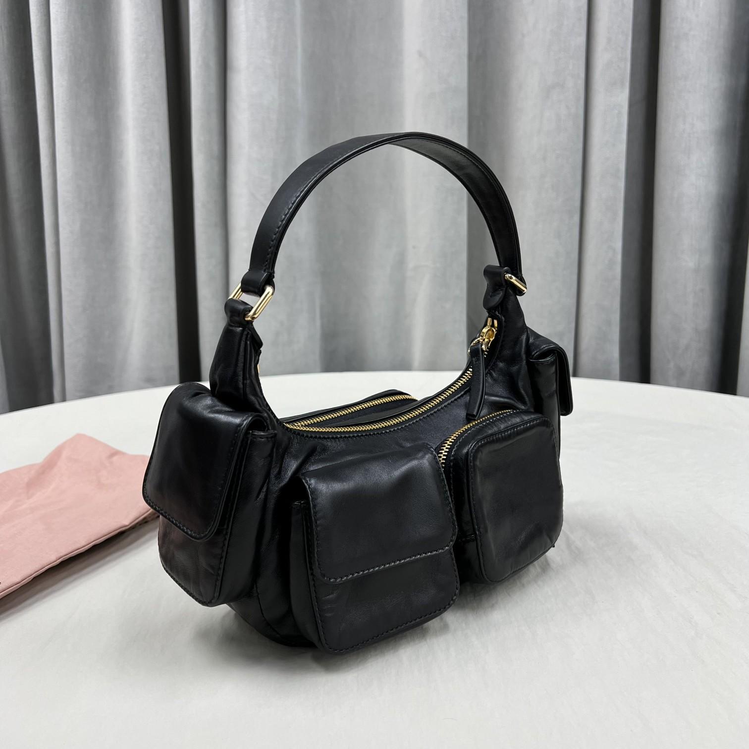 Miu Miu Nappa Leather Pocket Bag - 
