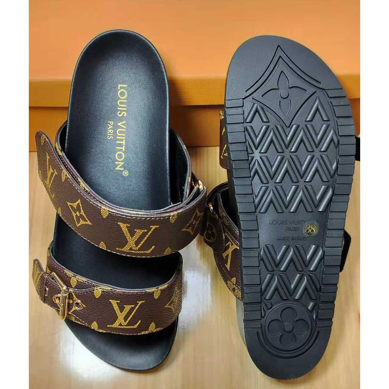 Louis Vuitton Bom Dia Flat Comfort Mule   1AAW8L - PerfectKickZ
