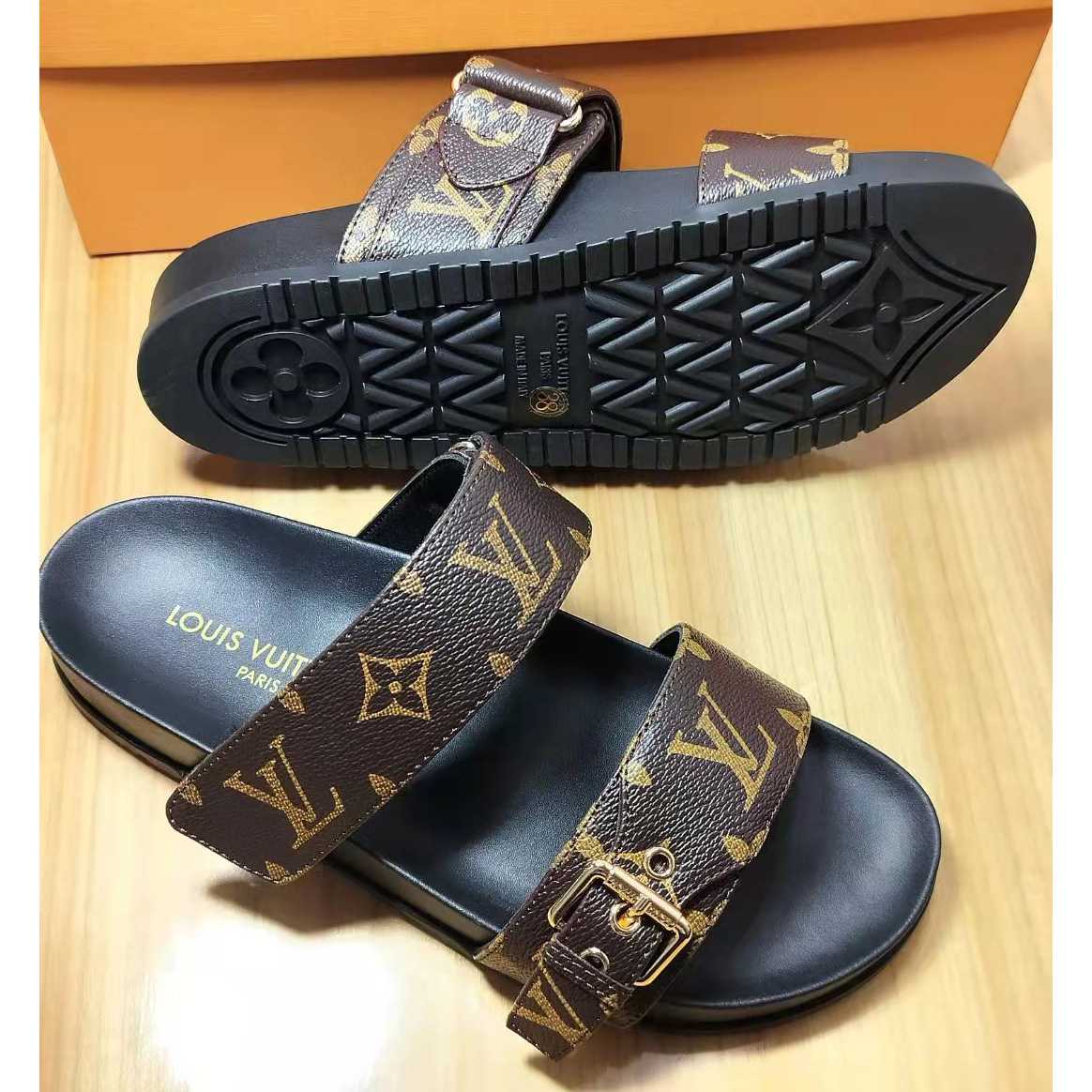 Louis Vuitton Bom Dia Flat Comfort Mule   1AAW8L - PerfectKickZ