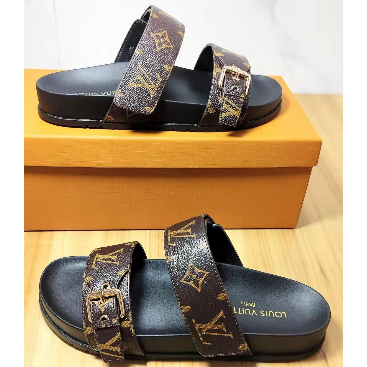 Louis Vuitton Bom Dia Flat Comfort Mule   1AAW8L - PerfectKickZ
