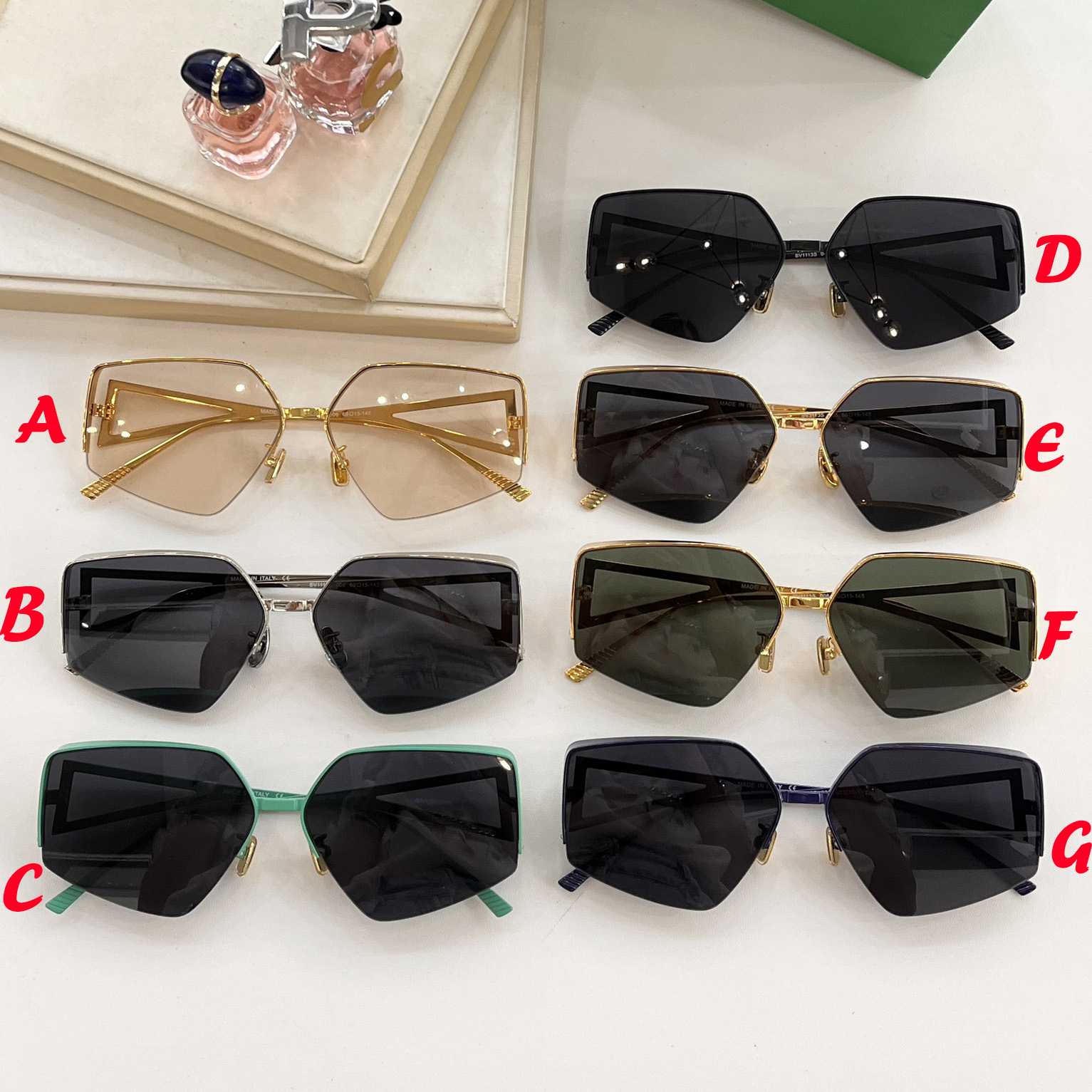 Bottega Veneta Square-frame Sunglasses  - PerfectKickZ