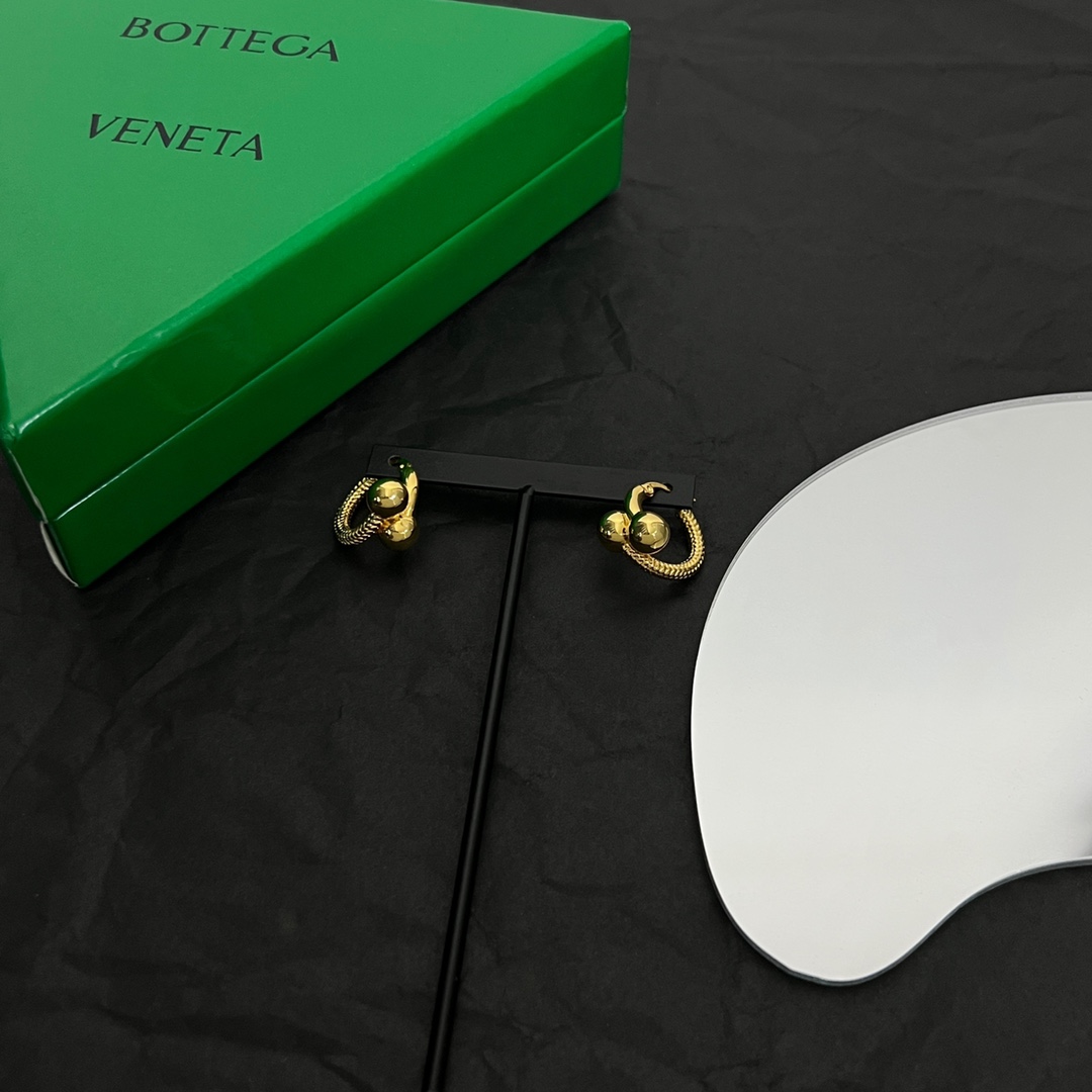 Bottega Veneta Intreccio Hoop Earrings - PerfectKickZ