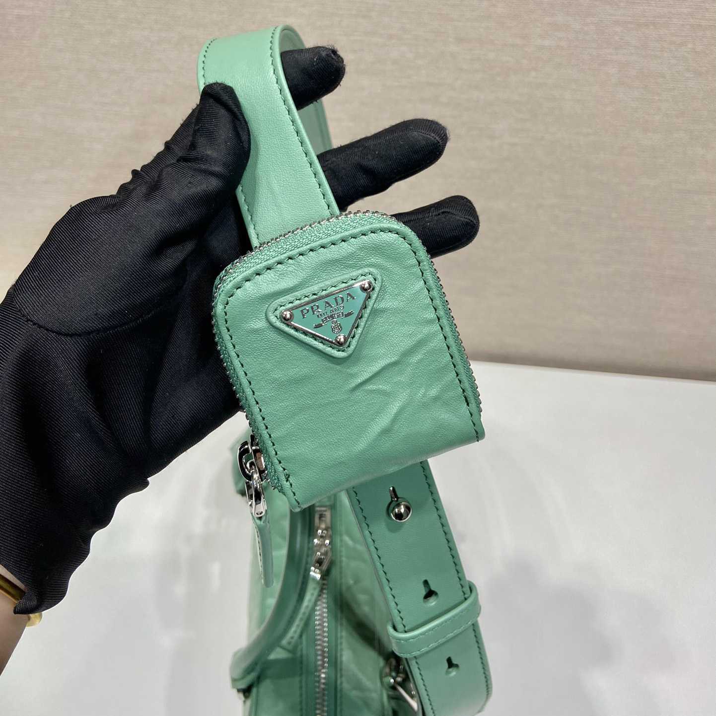 Prada Antique Nappa Leather Multi-pocket Top-handle Bag - PerfectKickZ
