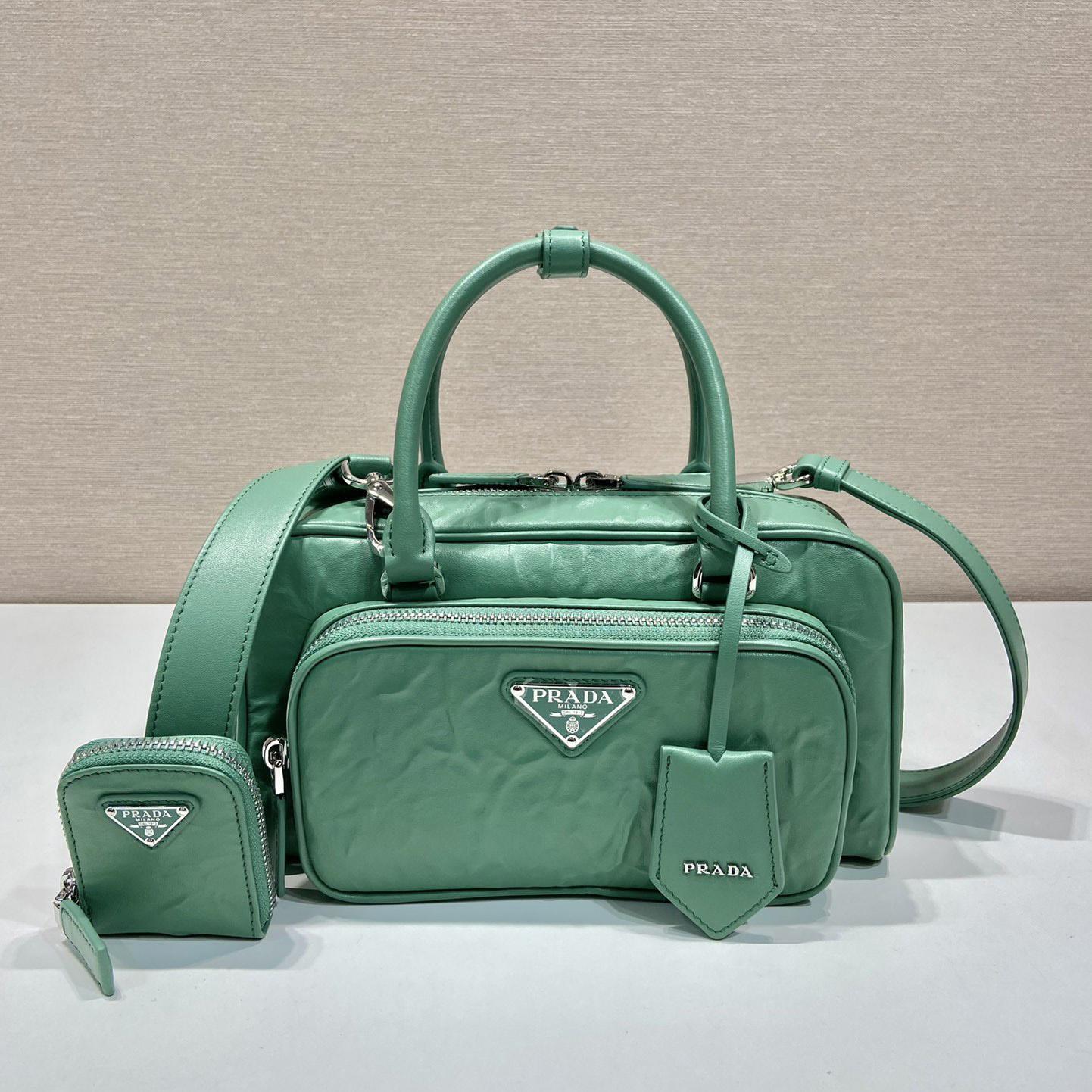 Prada Antique Nappa Leather Multi-pocket Top-handle Bag - PerfectKickZ