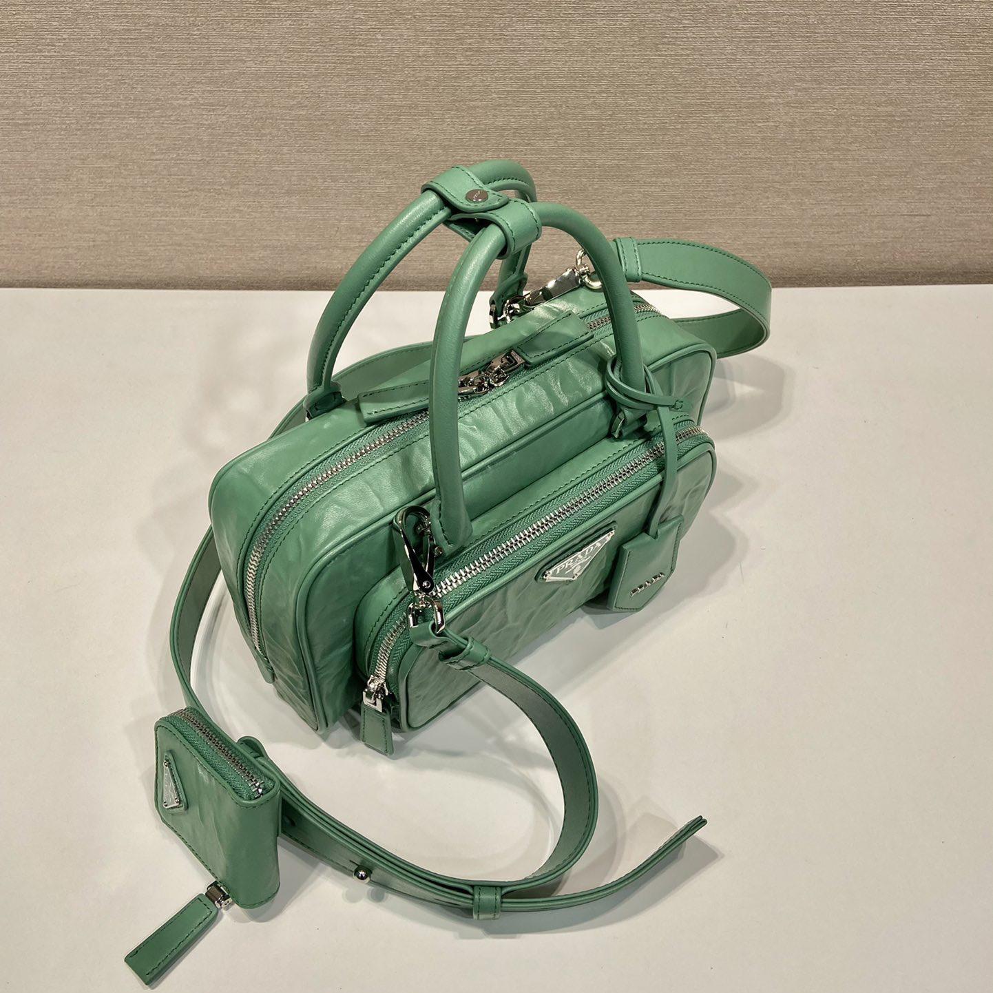 Prada Antique Nappa Leather Multi-pocket Top-handle Bag - 