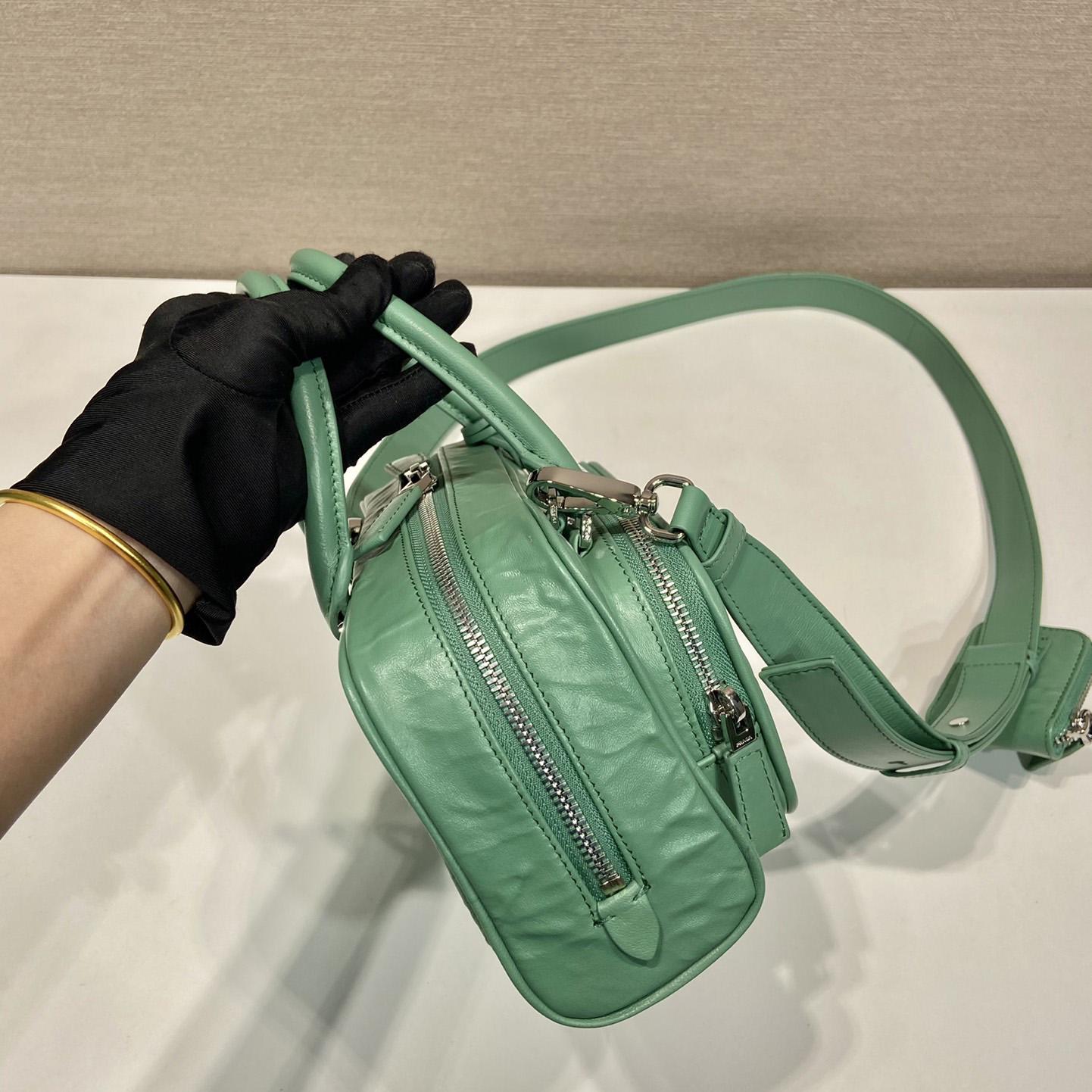 Prada Antique Nappa Leather Multi-pocket Top-handle Bag - 