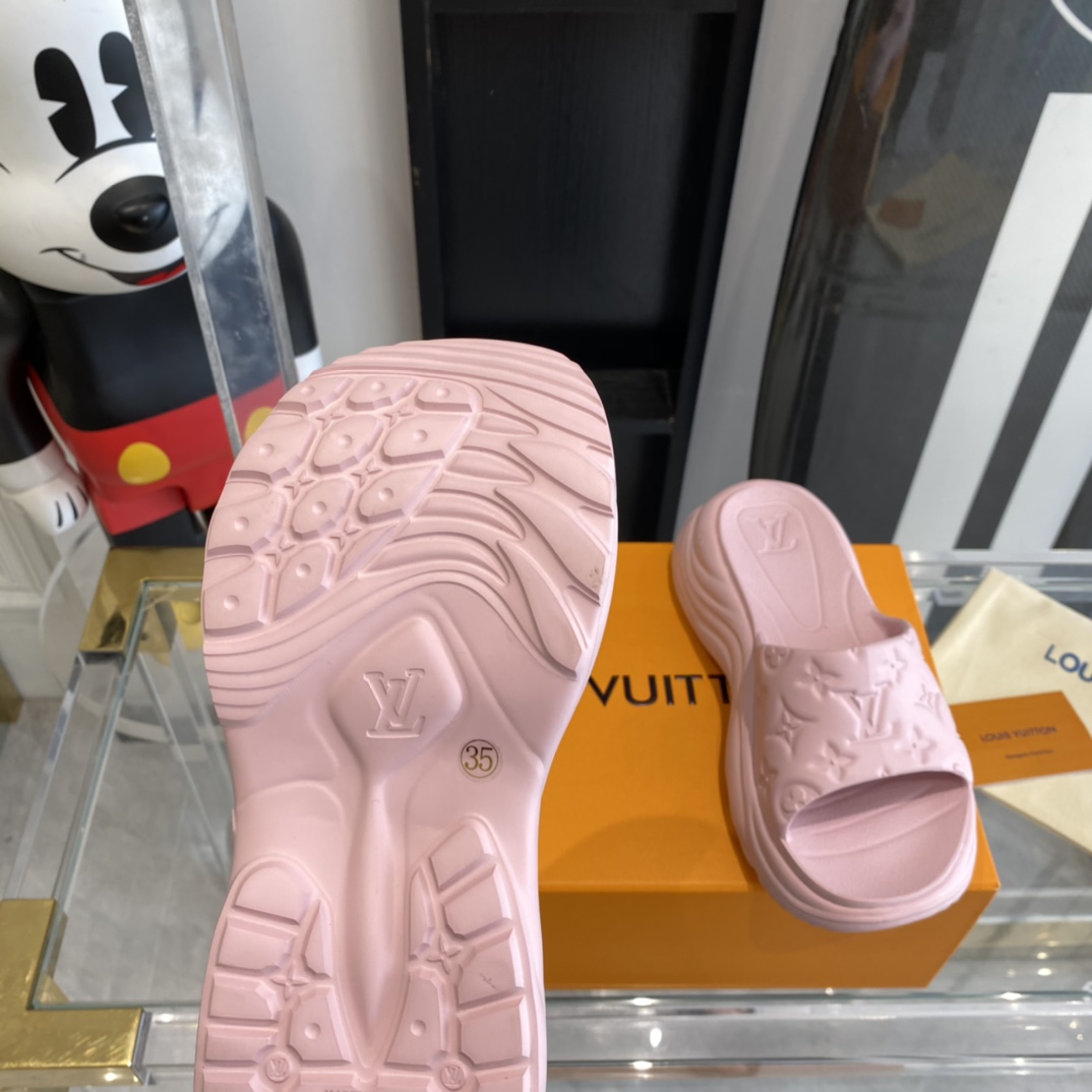Louis Vuitton Pool 55 Flat Comfort Mule - PerfectKickZ