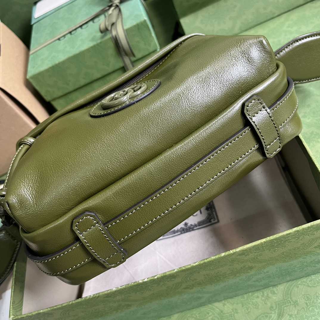 Gucci Shoulder Bag With Tonal Double G(23.5-15.5-8cm) - PerfectKickZ