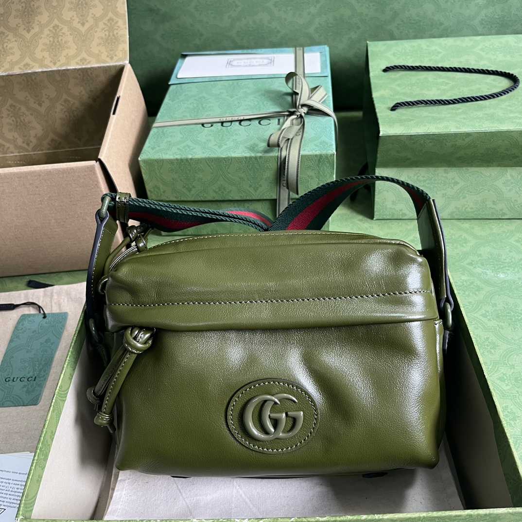 Gucci Shoulder Bag With Tonal Double G(23.5-15.5-8cm) - PerfectKickZ