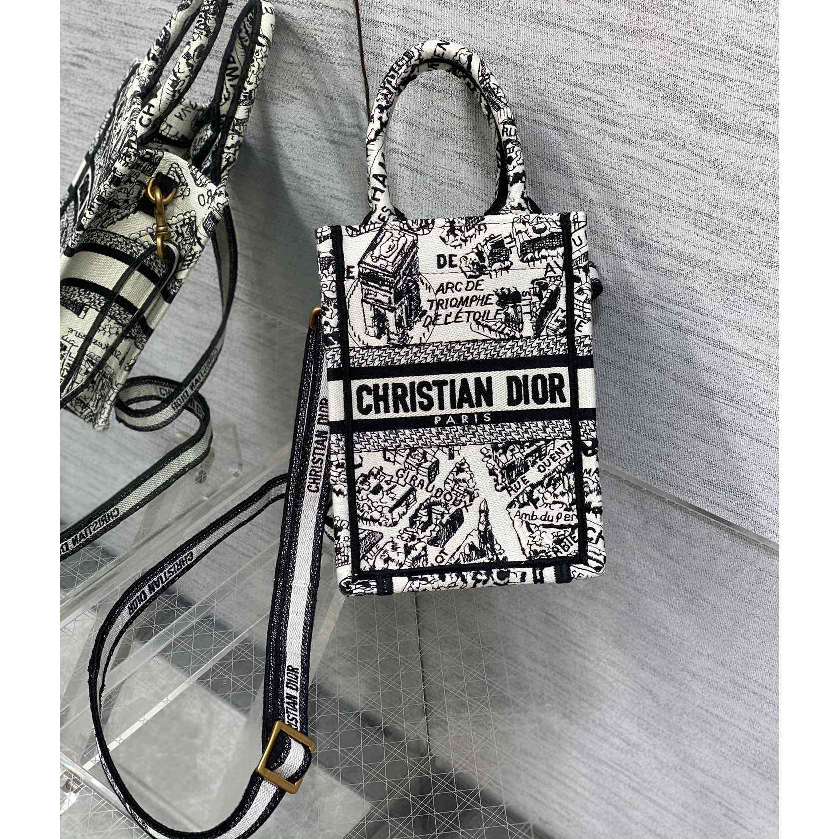 Dior Mini Dior Book Tote Phone Bag - PerfectKickZ