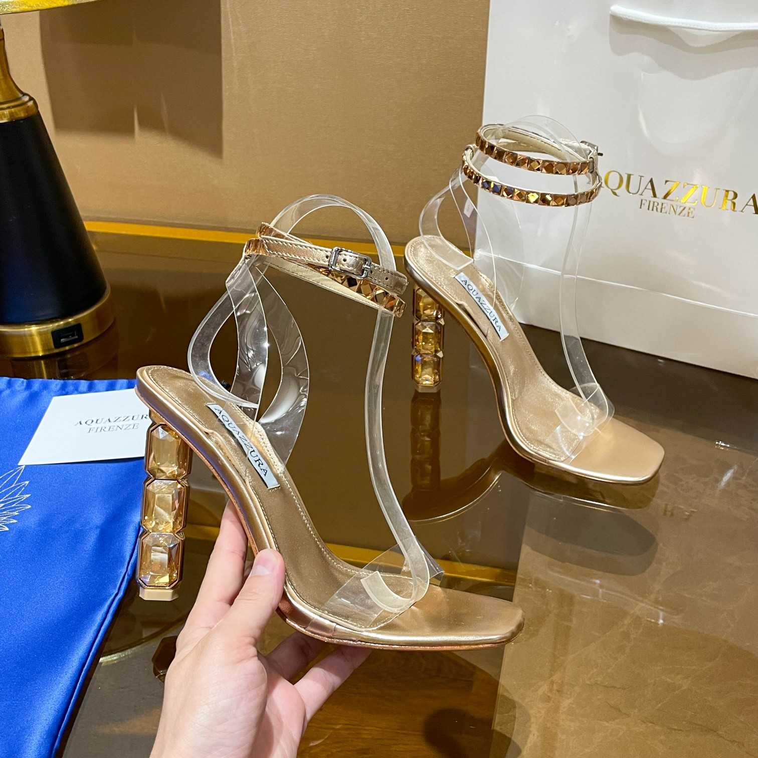 Aquazzura Aura Plexi Sandal 105 - PerfectKickZ