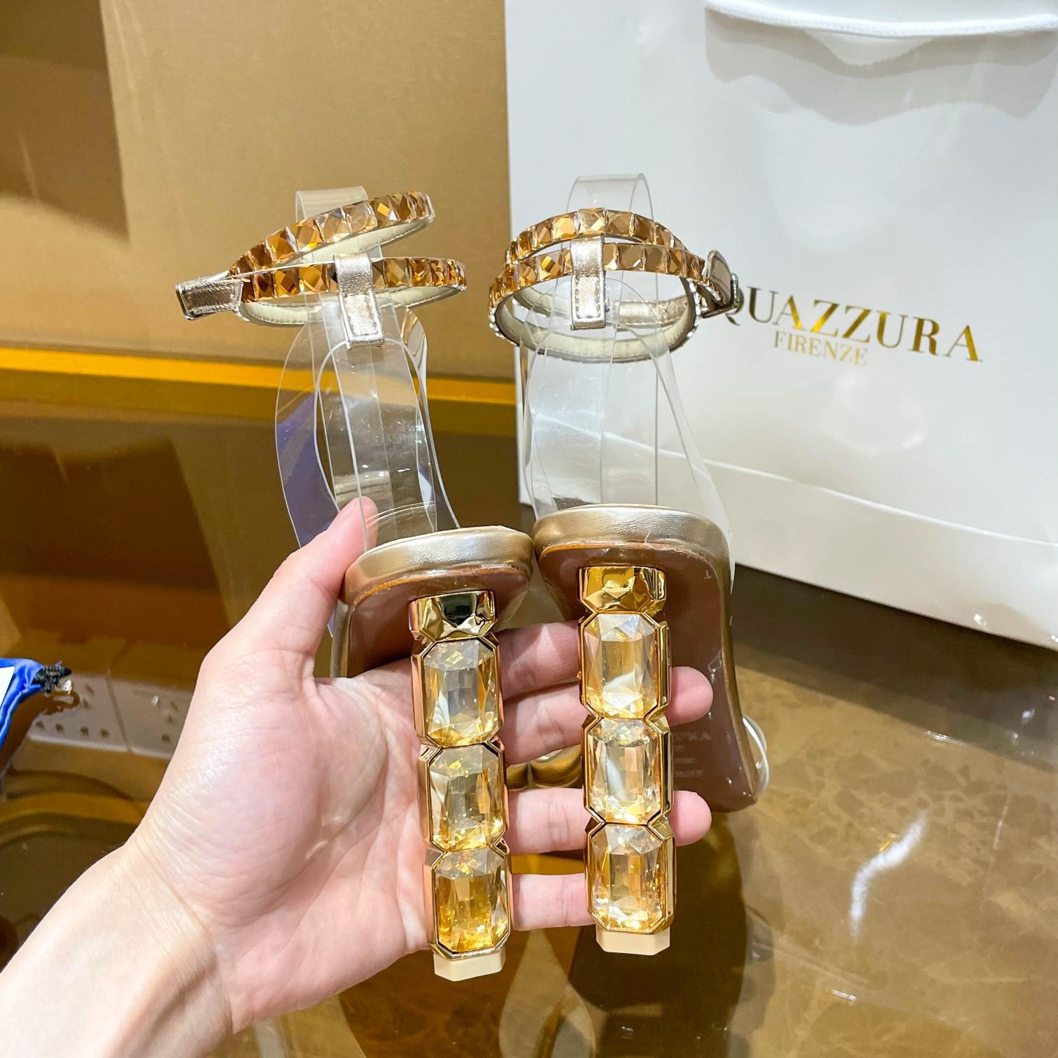 Aquazzura Aura Plexi Sandal 105 - PerfectKickZ