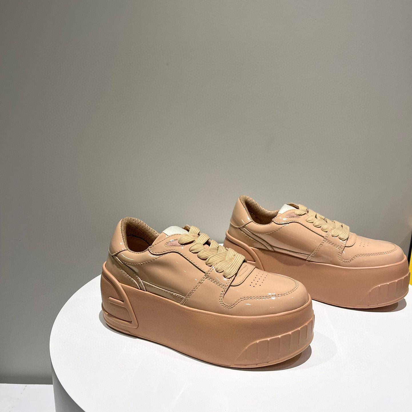 Fendi Fashion Show Beige Leather Low-Tops Sneaker  - PerfectKickZ