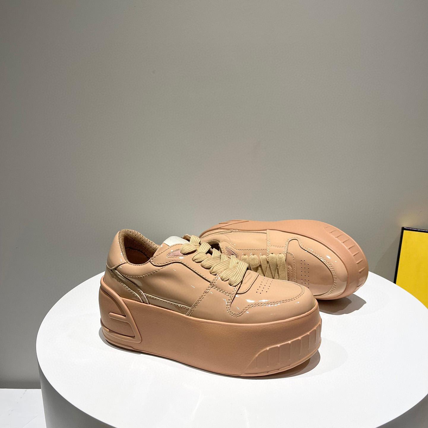 Fendi Fashion Show Beige Leather Low-Tops Sneaker  - PerfectKickZ