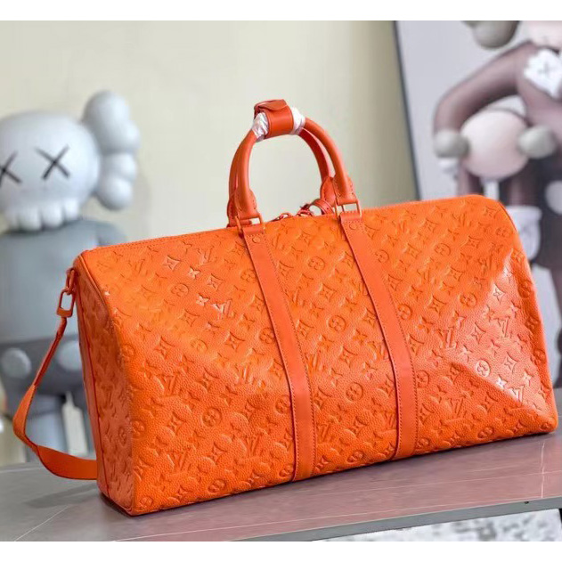 Louis Vuitton Keepall Bandouliere 50 Bag Taurillon Monogram   M20963 - 
