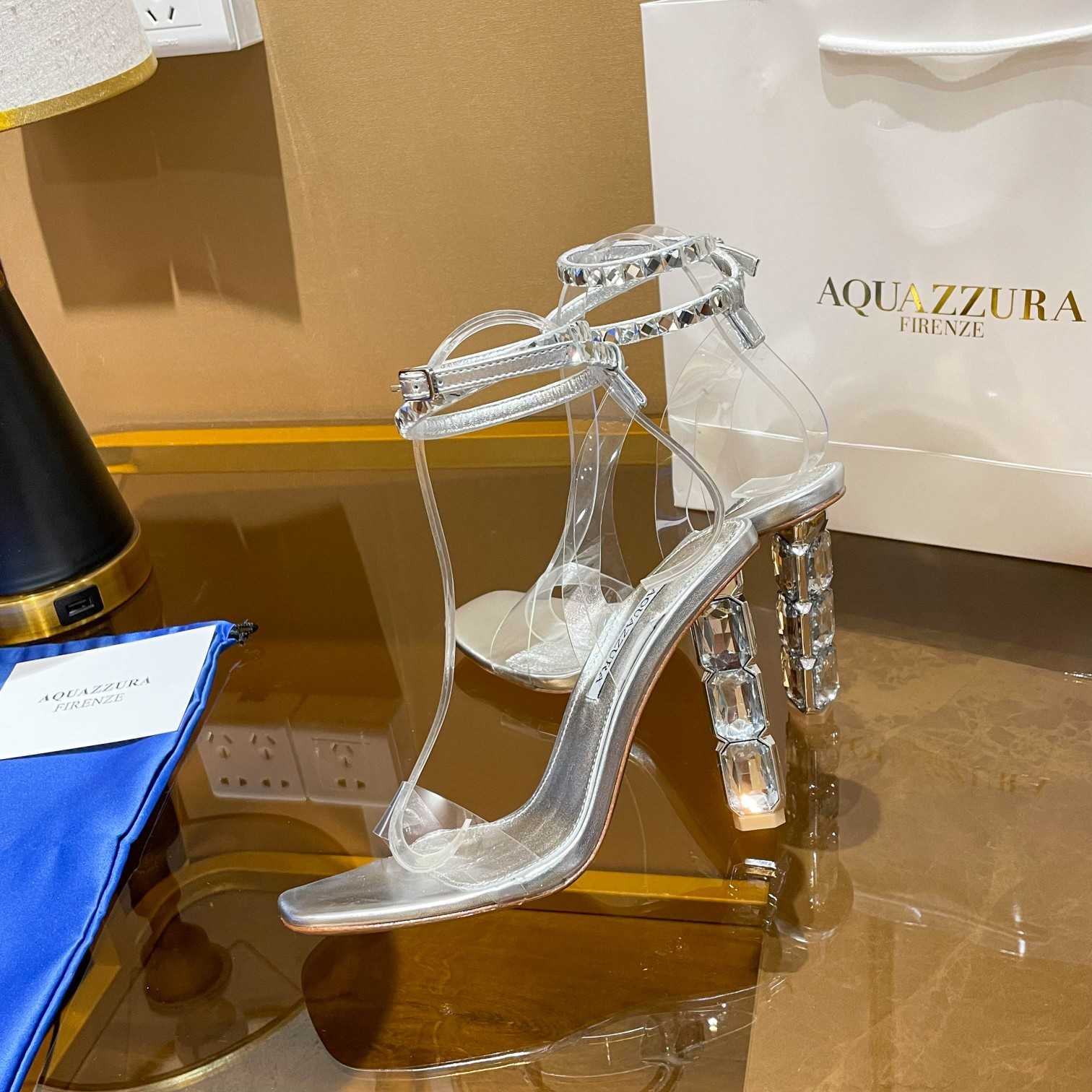 Aquazzura Aura Plexi Sandal 105 - PerfectKickZ