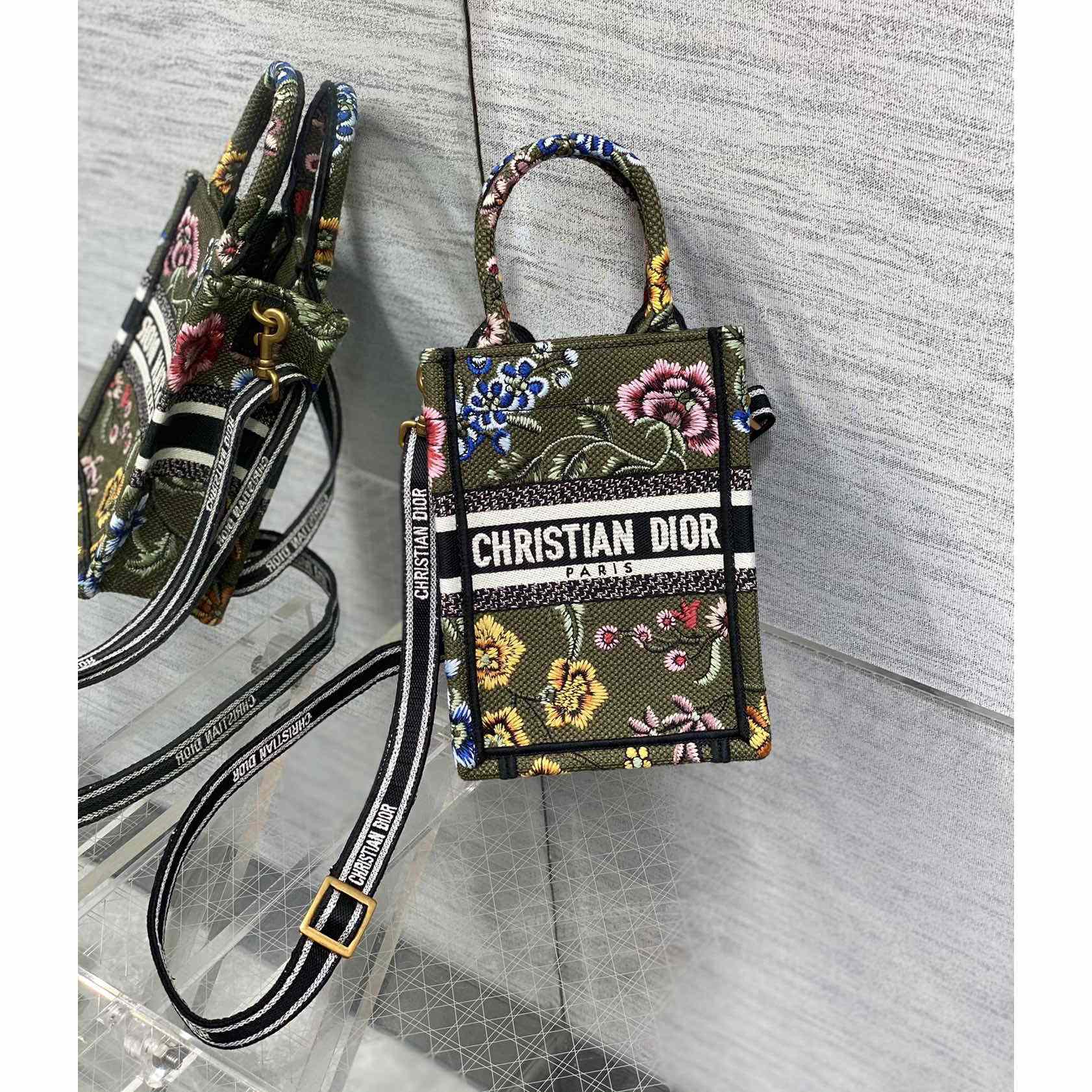 Dior Mini Dior Book Tote Phone Bag - PerfectKickZ