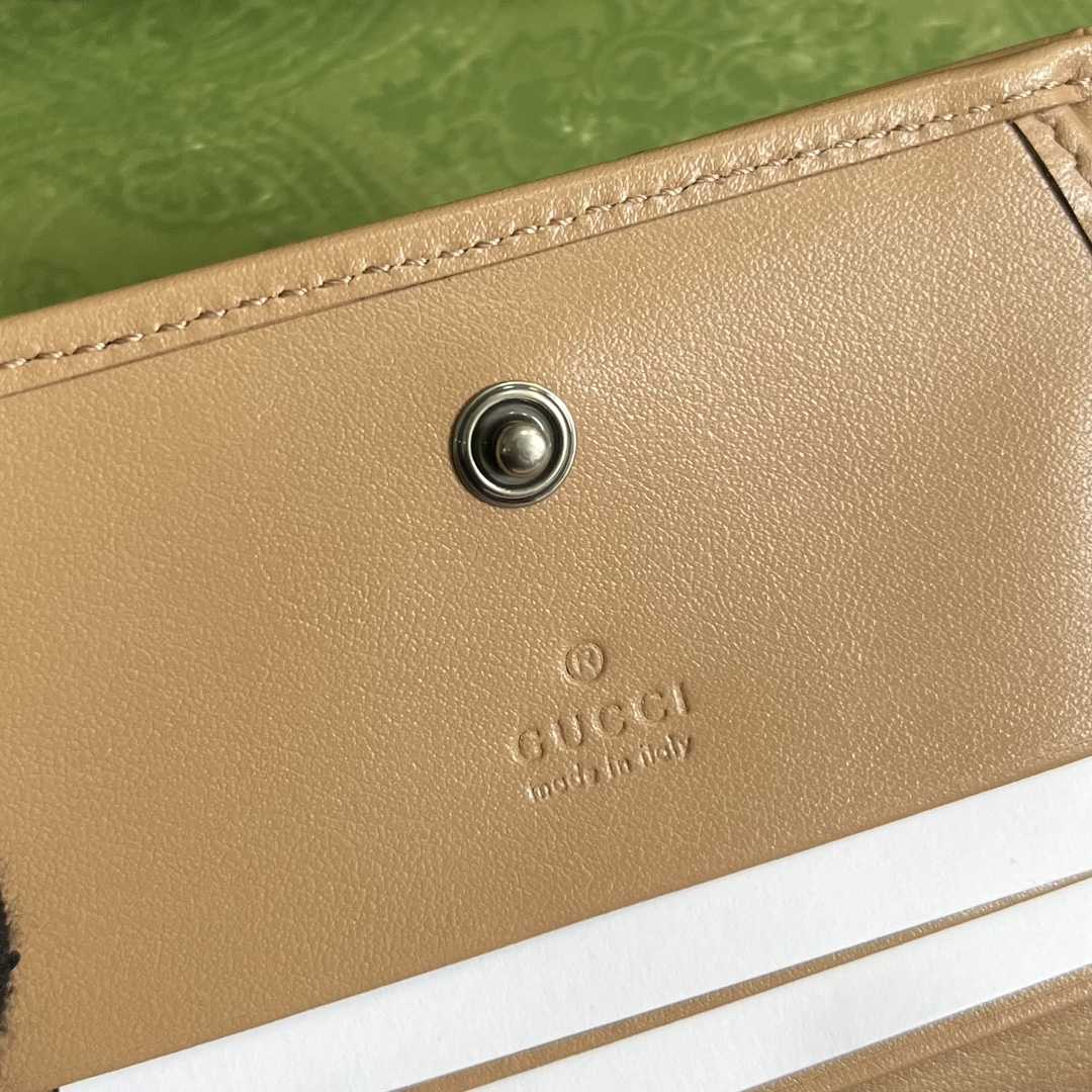 Gucci GG Marmont Matelassé Card Case Wallet - 