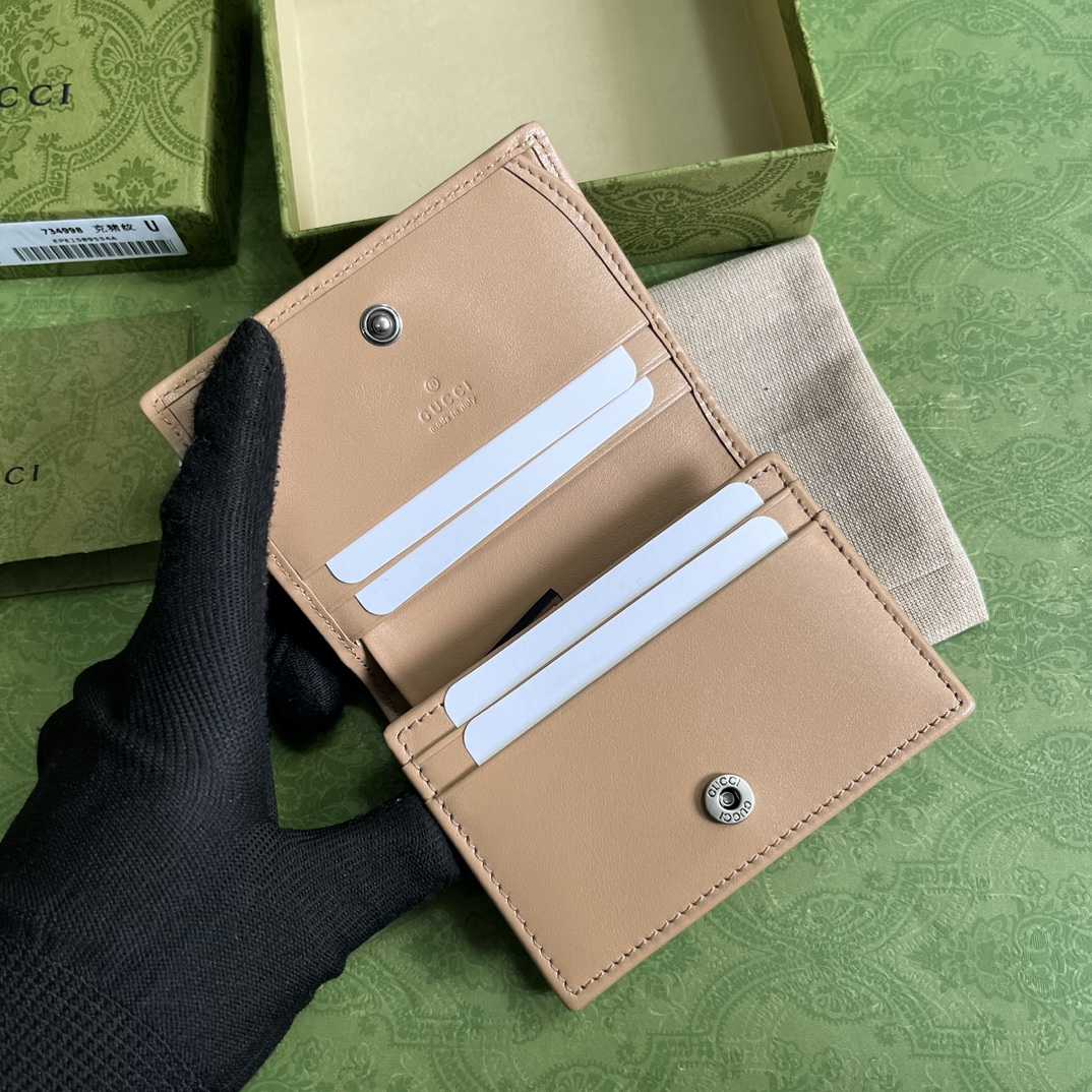 Gucci GG Marmont Matelassé Card Case Wallet - 