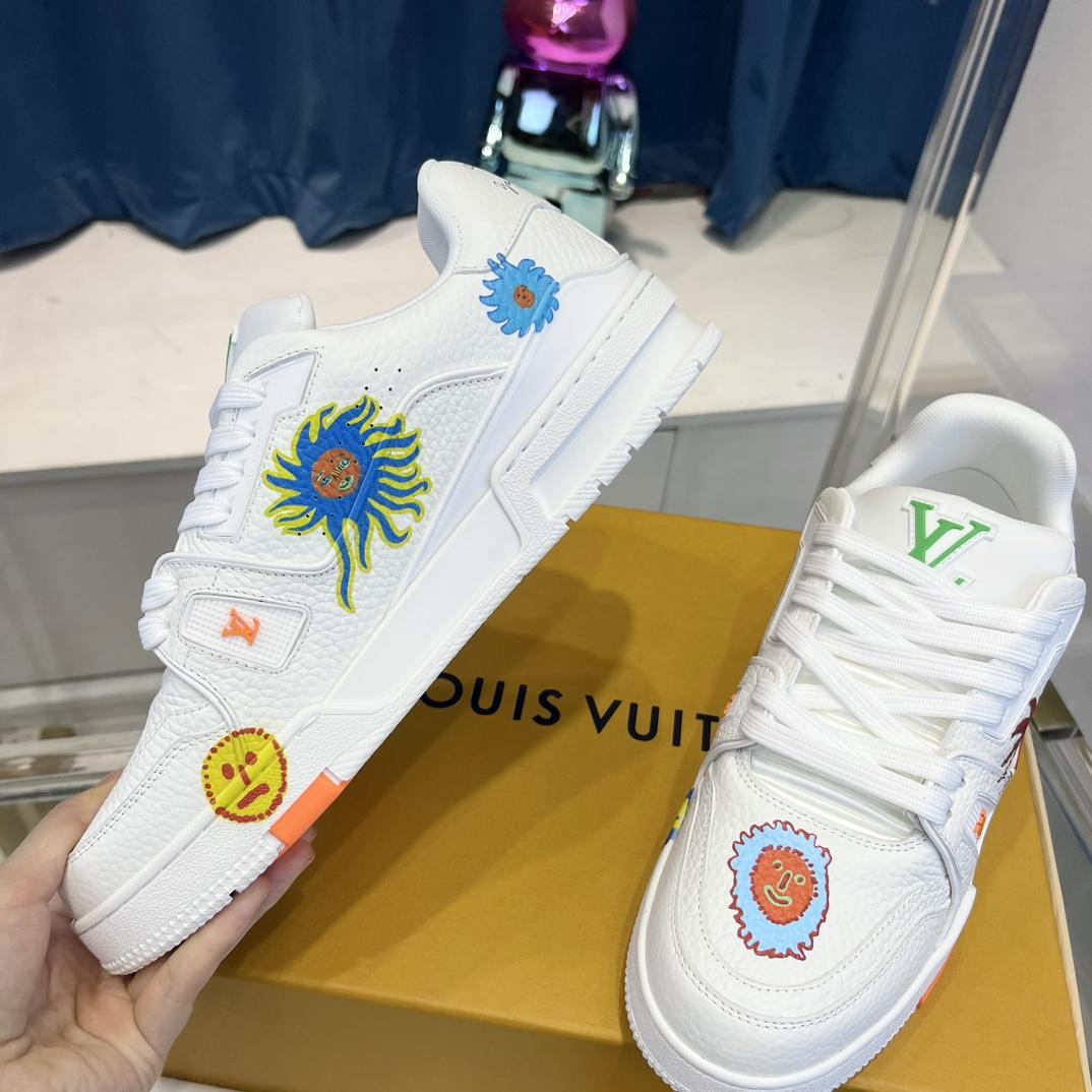 Louis Vuitton LV x YK LV Trainer Sneaker  (upon uk size)      1ABD3I - PerfectKickZ