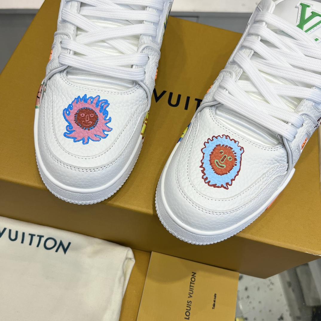 Louis Vuitton LV x YK LV Trainer Sneaker  (upon uk size)      1ABD3I - PerfectKickZ